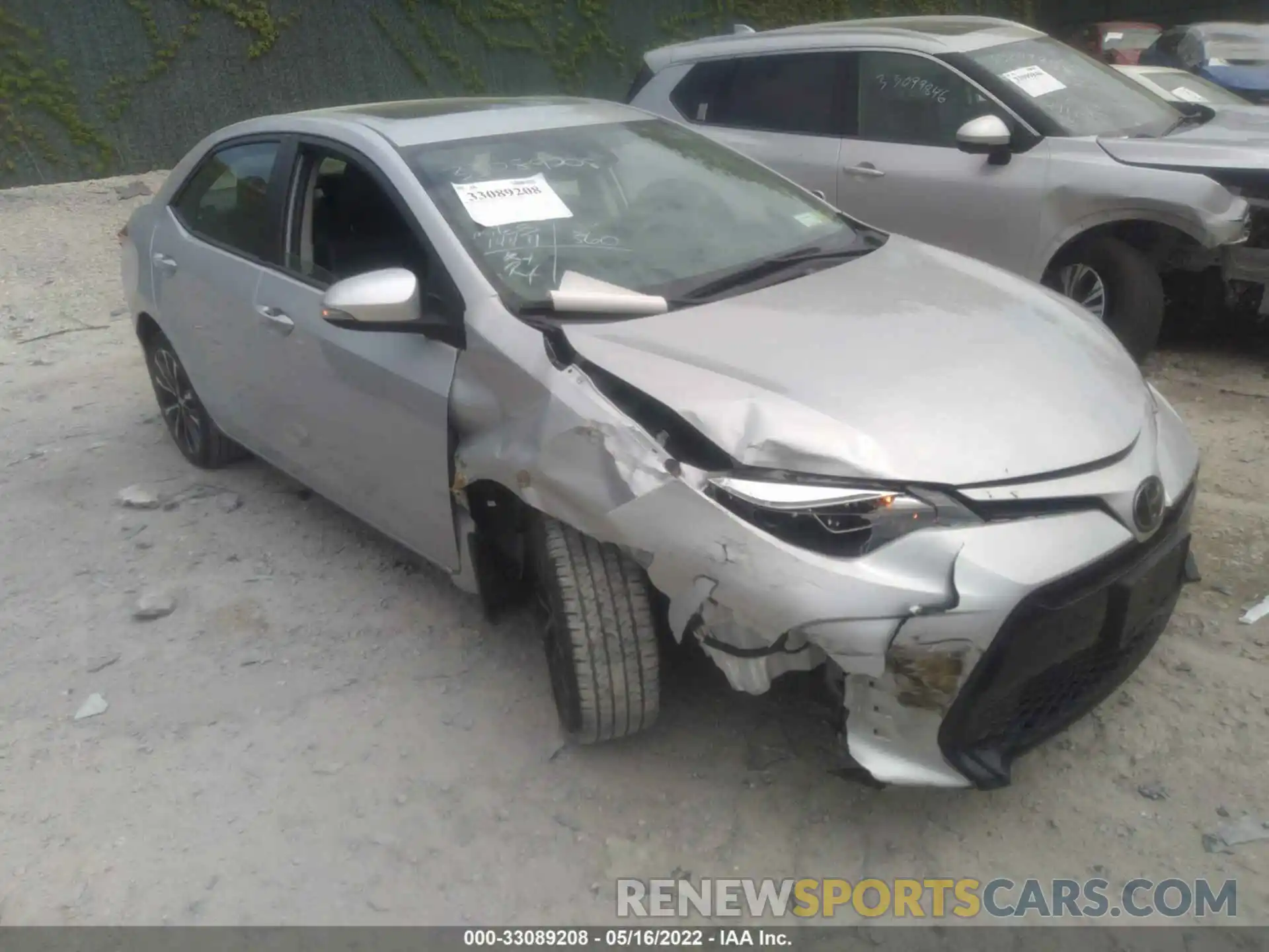 1 Photograph of a damaged car 2T1BURHE2KC136687 TOYOTA COROLLA 2019