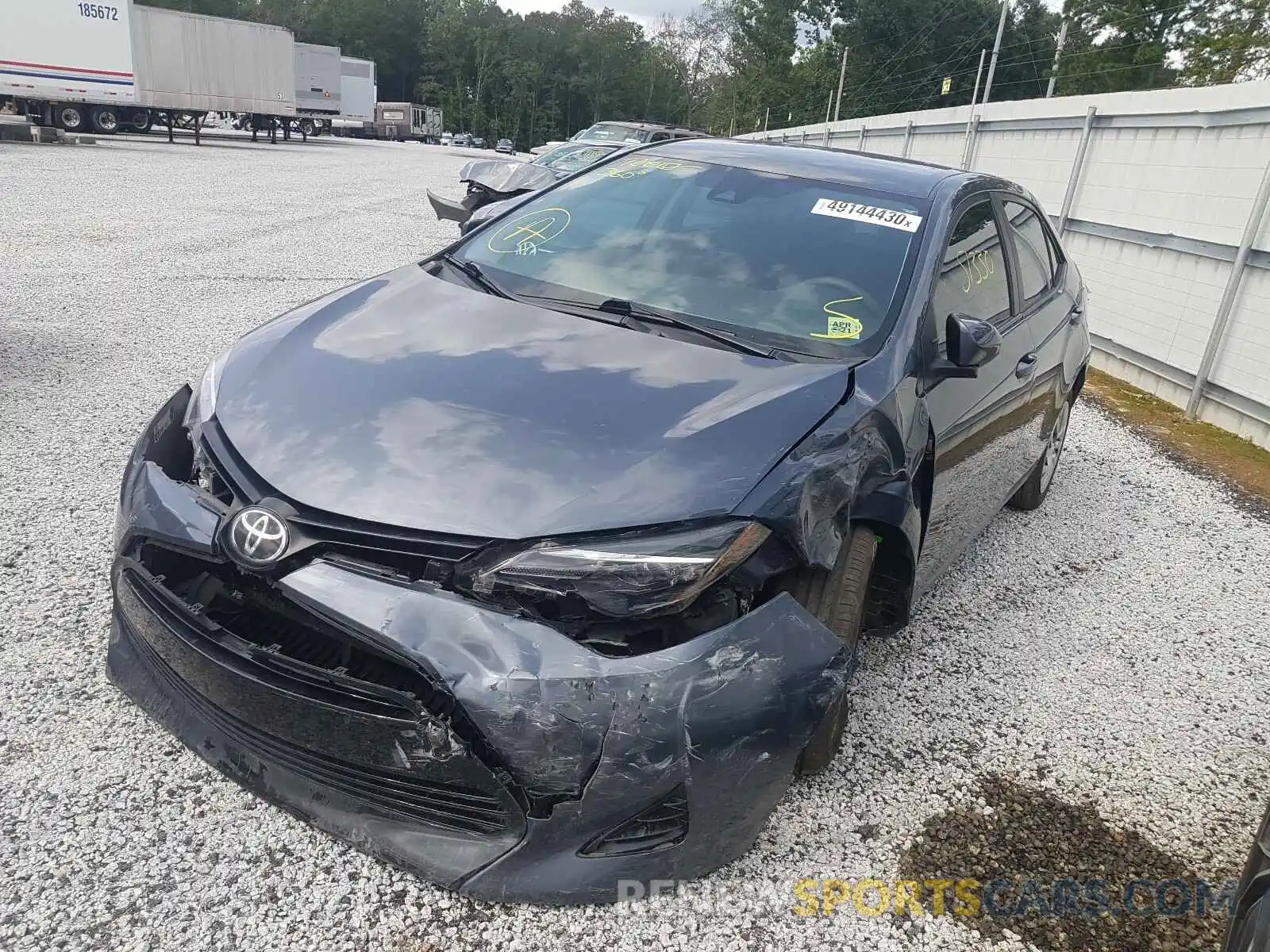 2 Photograph of a damaged car 2T1BURHE2KC138018 TOYOTA COROLLA 2019