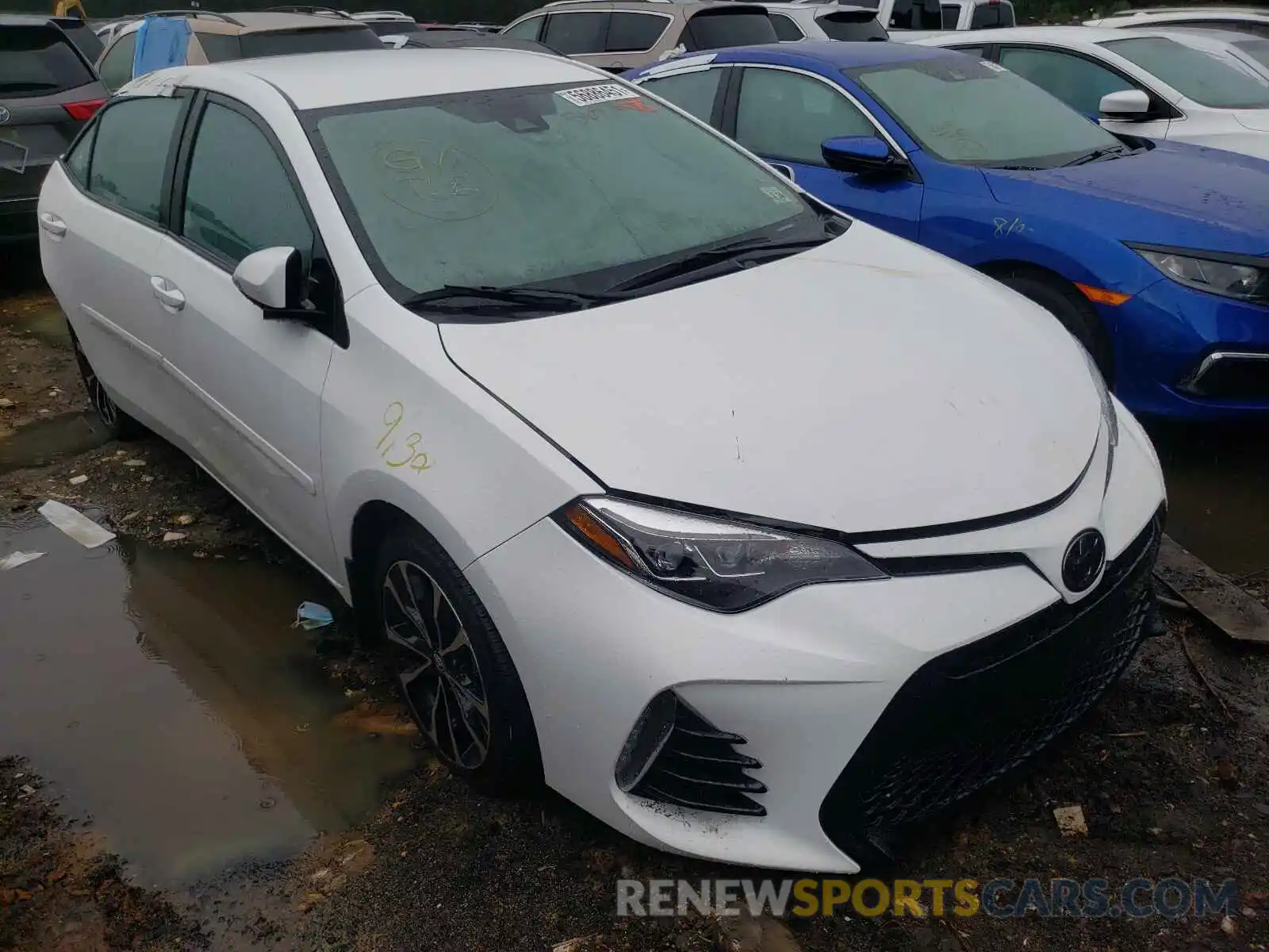 1 Photograph of a damaged car 2T1BURHE2KC138617 TOYOTA COROLLA 2019