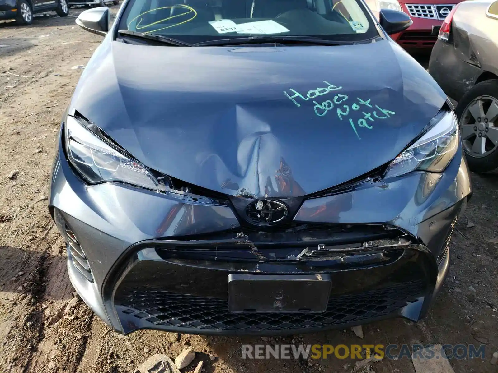 9 Photograph of a damaged car 2T1BURHE2KC139489 TOYOTA COROLLA 2019