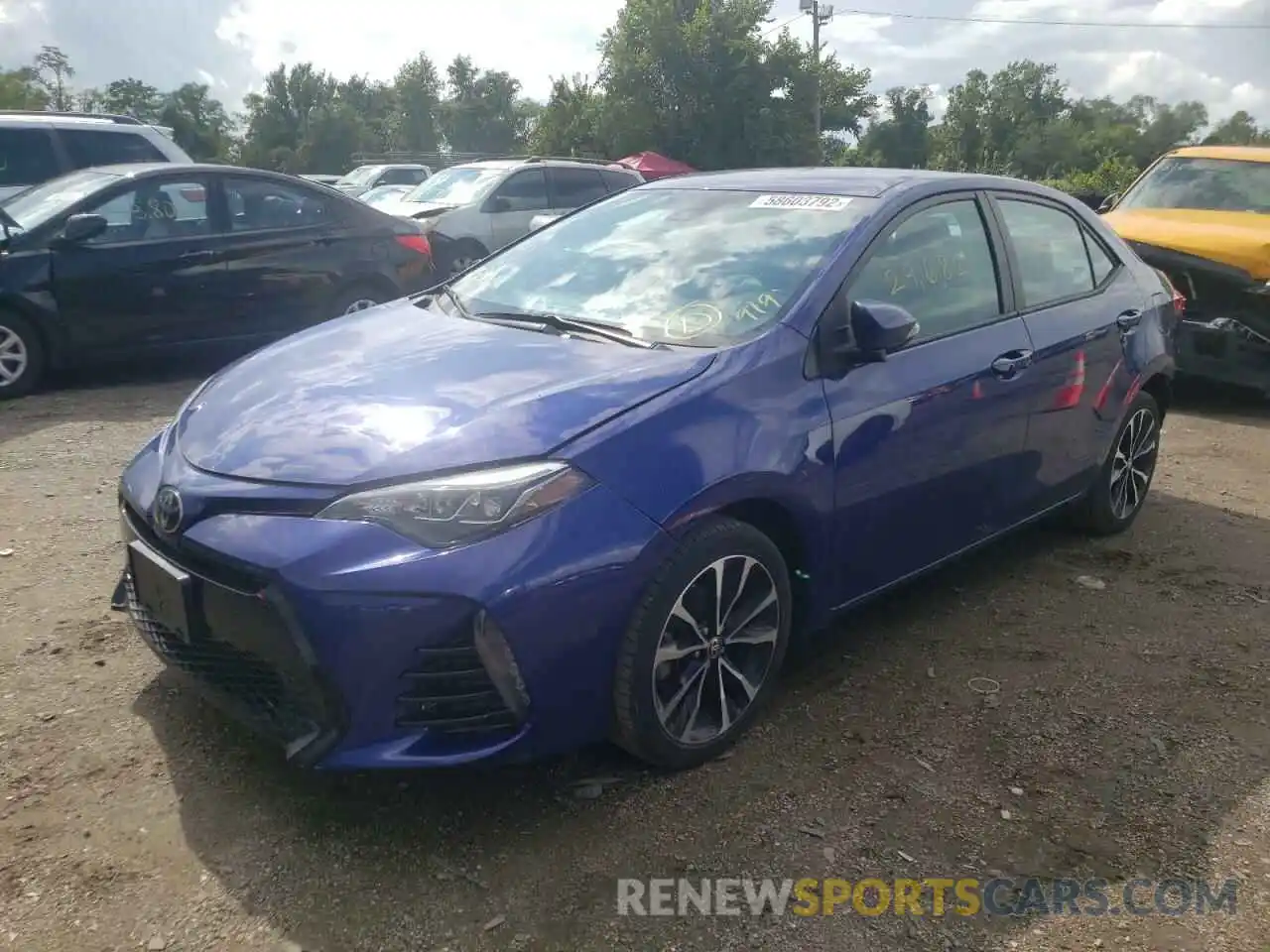 2 Photograph of a damaged car 2T1BURHE2KC139637 TOYOTA COROLLA 2019