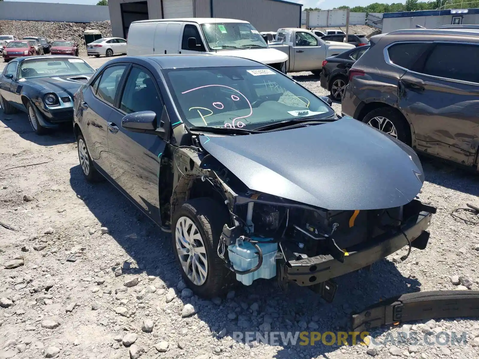 1 Photograph of a damaged car 2T1BURHE2KC141341 TOYOTA COROLLA 2019