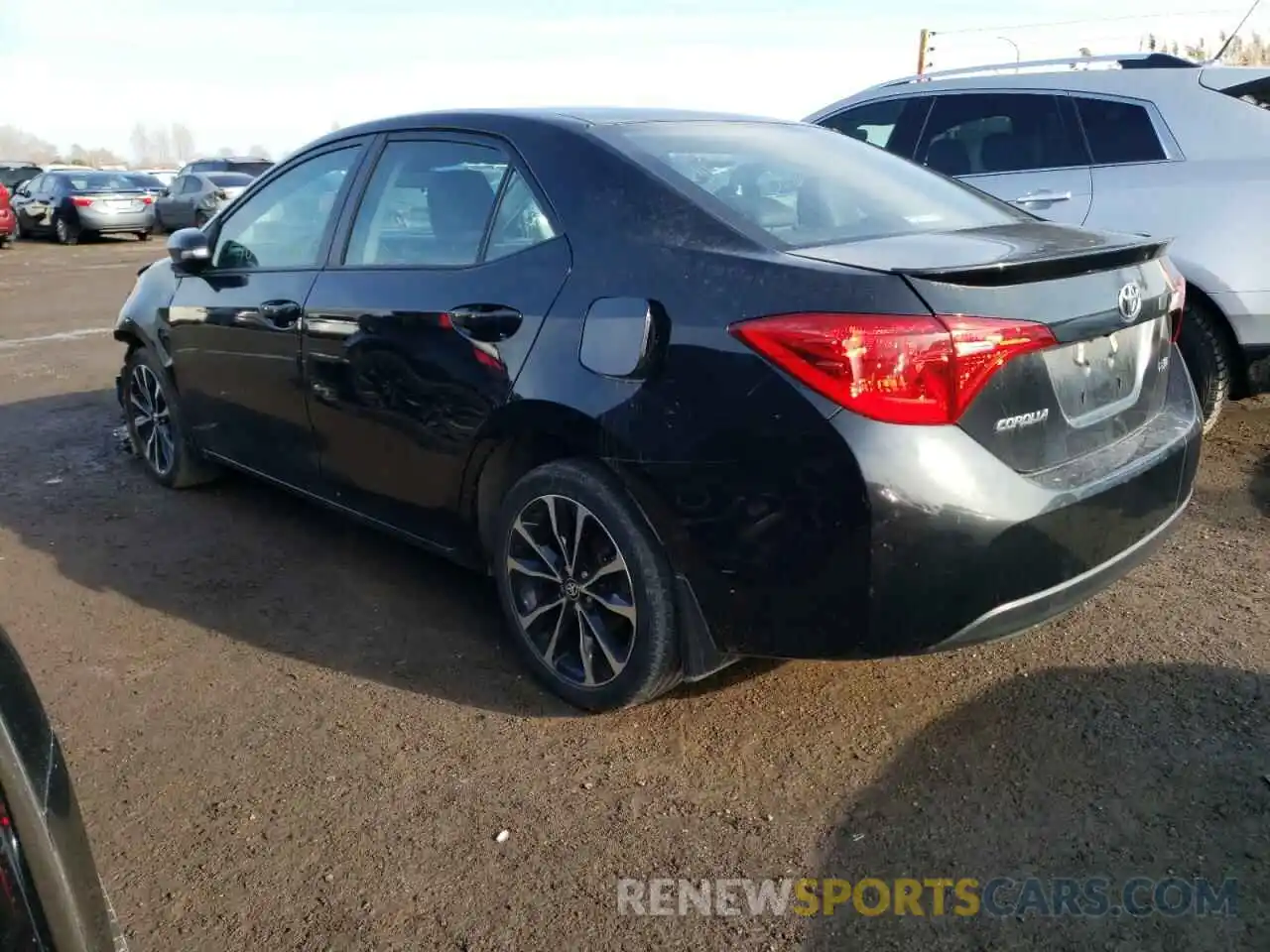 3 Photograph of a damaged car 2T1BURHE2KC142828 TOYOTA COROLLA 2019