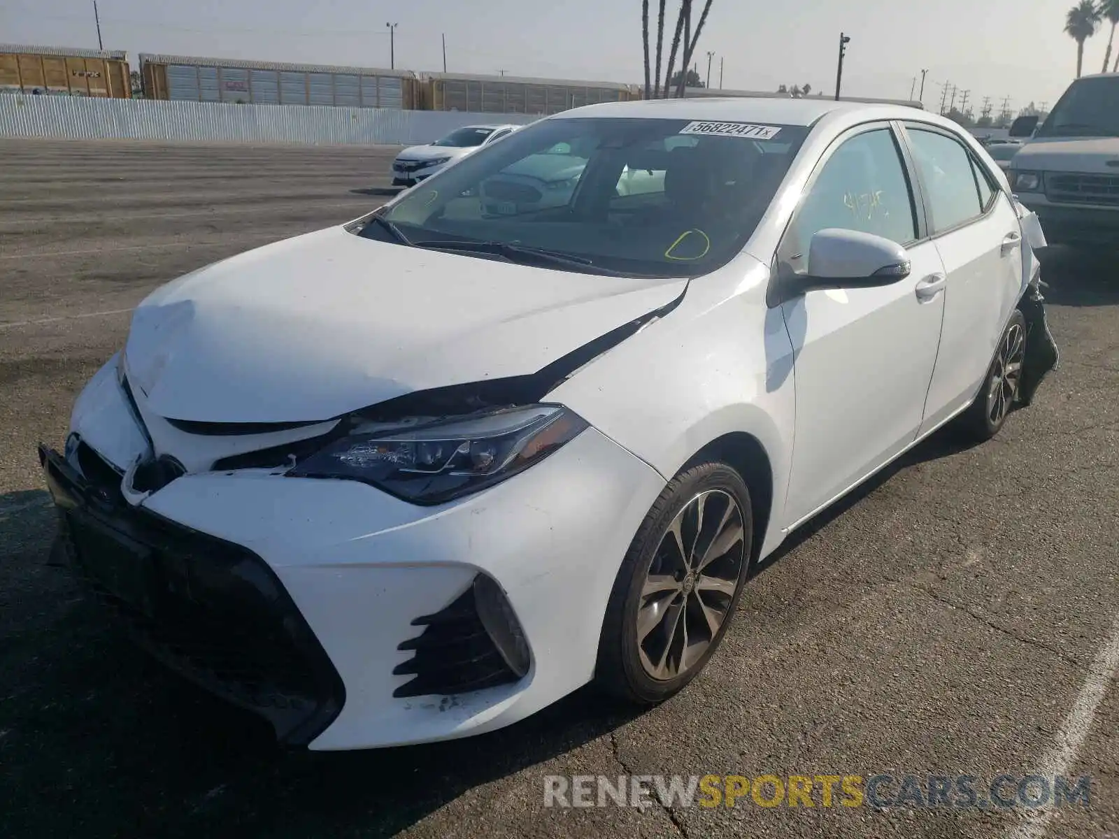 2 Photograph of a damaged car 2T1BURHE2KC144174 TOYOTA COROLLA 2019