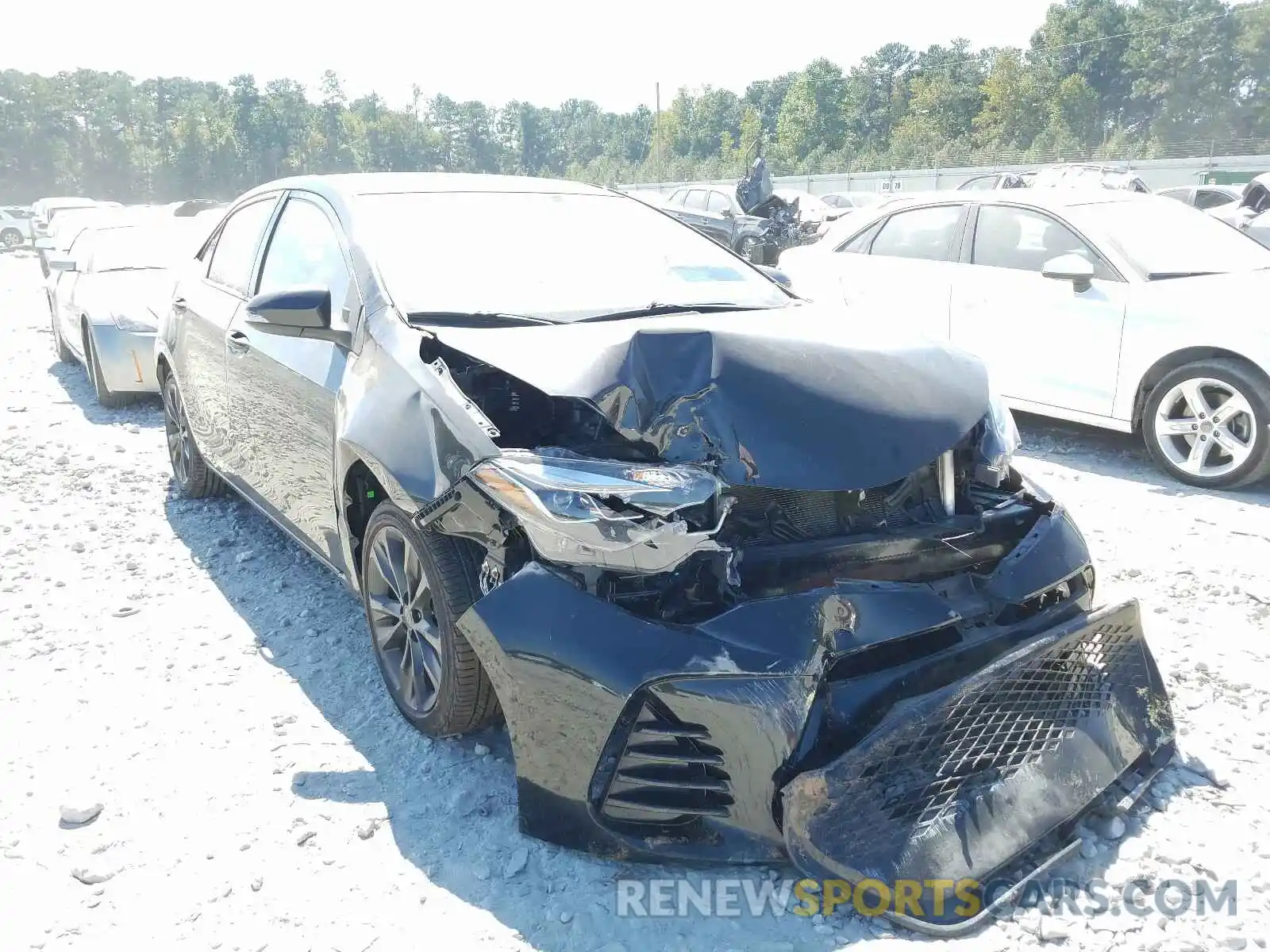 1 Photograph of a damaged car 2T1BURHE2KC144384 TOYOTA COROLLA 2019