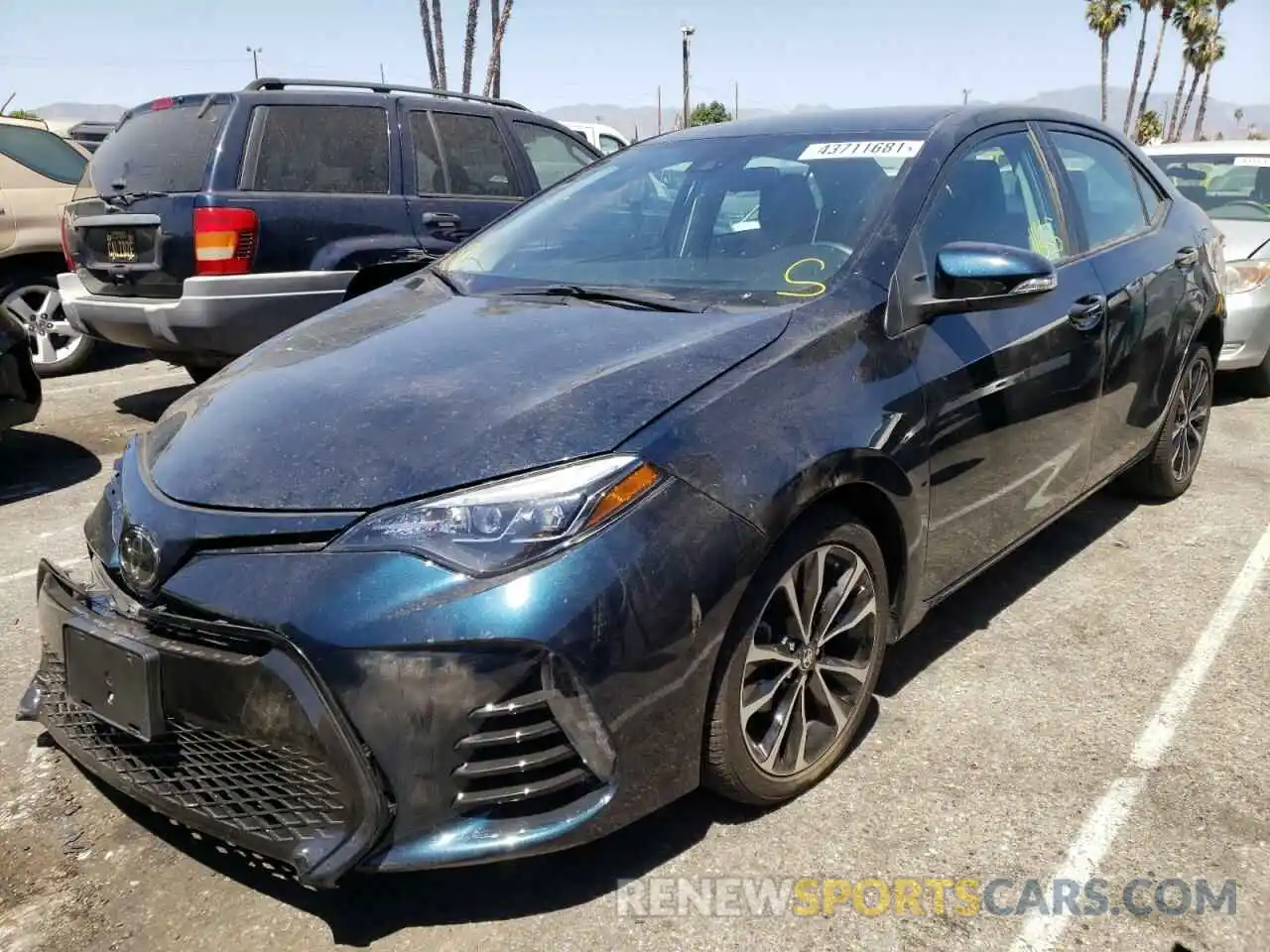 2 Photograph of a damaged car 2T1BURHE2KC144689 TOYOTA COROLLA 2019