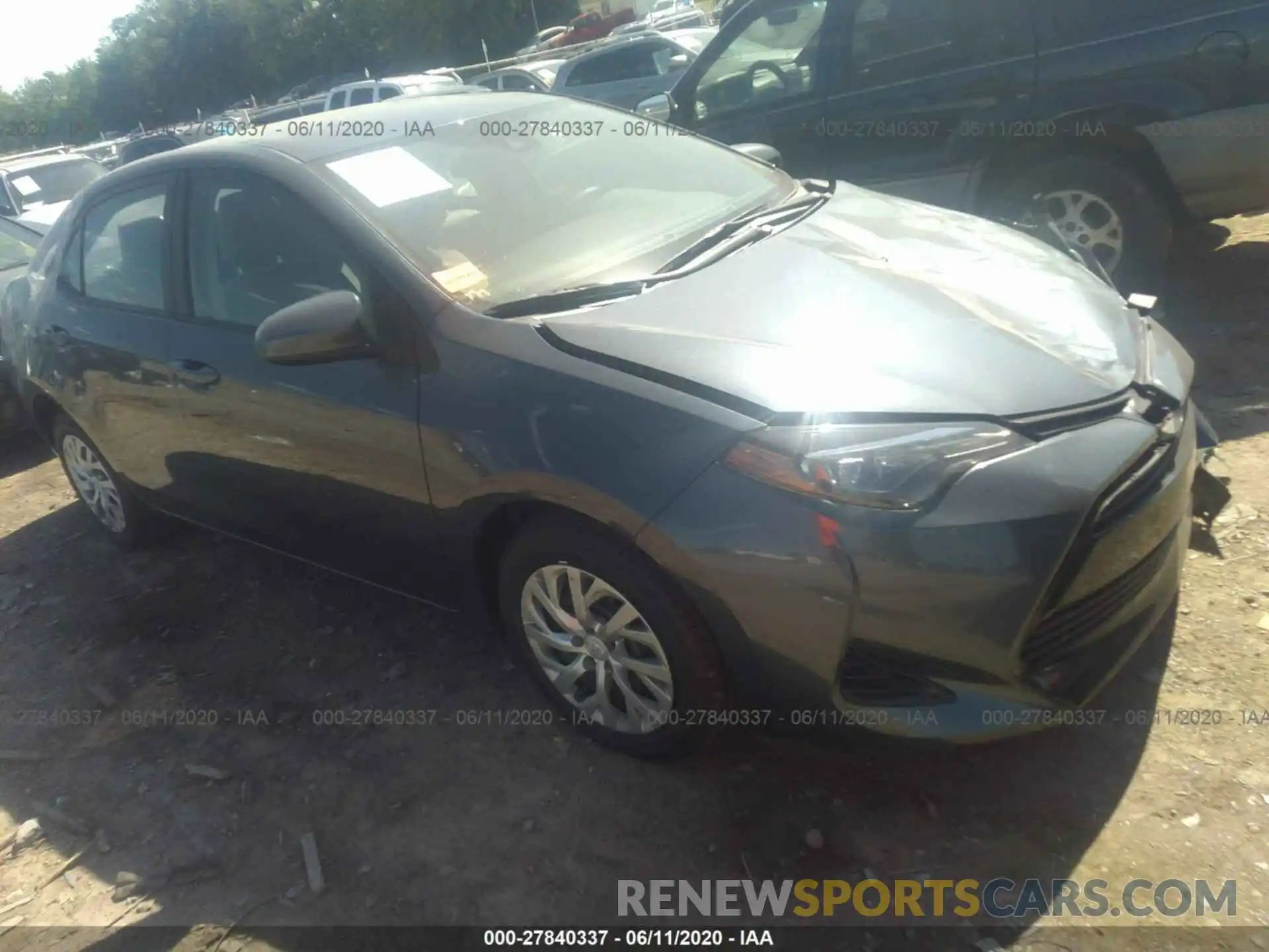 1 Photograph of a damaged car 2T1BURHE2KC145017 TOYOTA COROLLA 2019