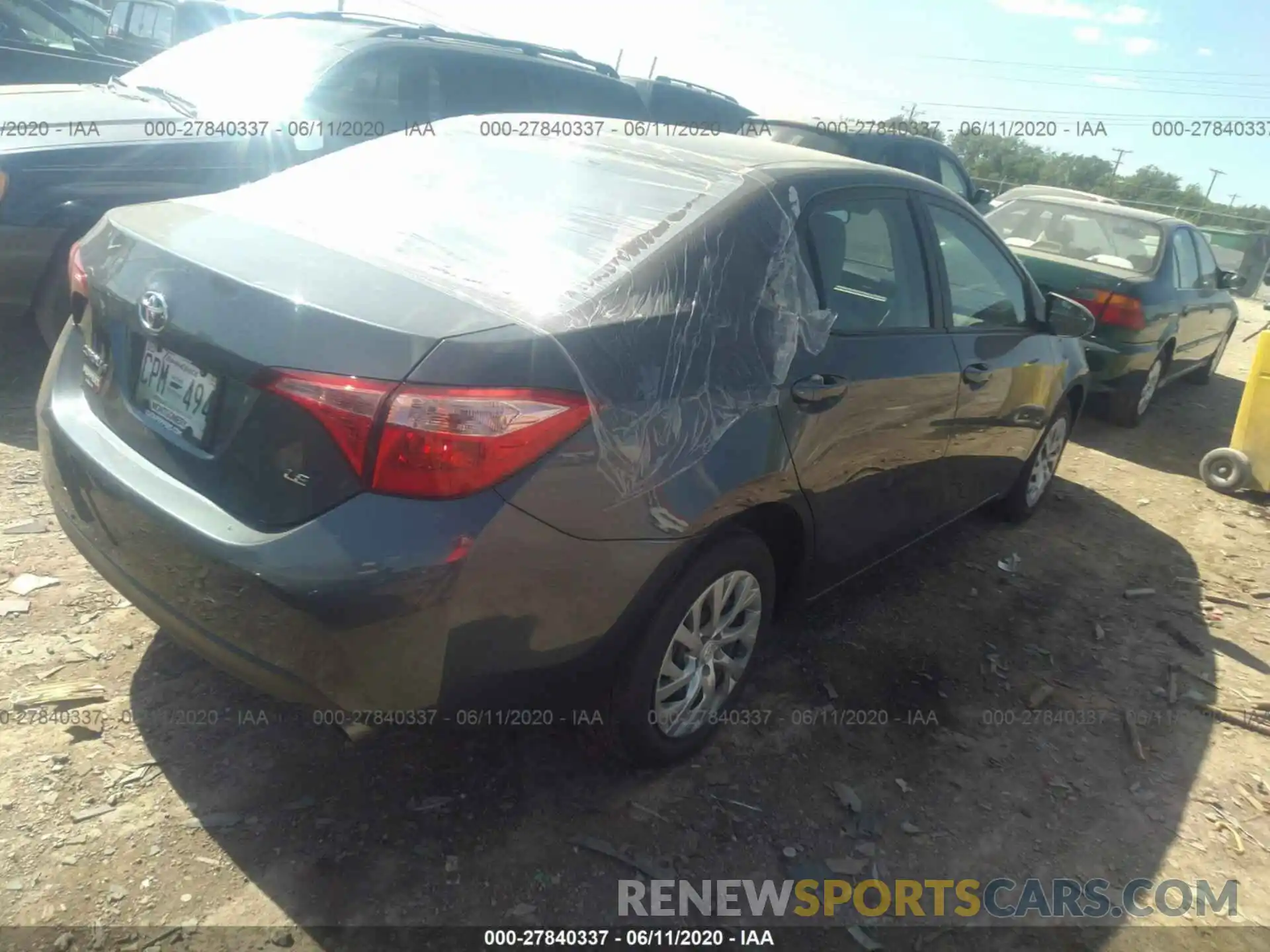 4 Photograph of a damaged car 2T1BURHE2KC145017 TOYOTA COROLLA 2019