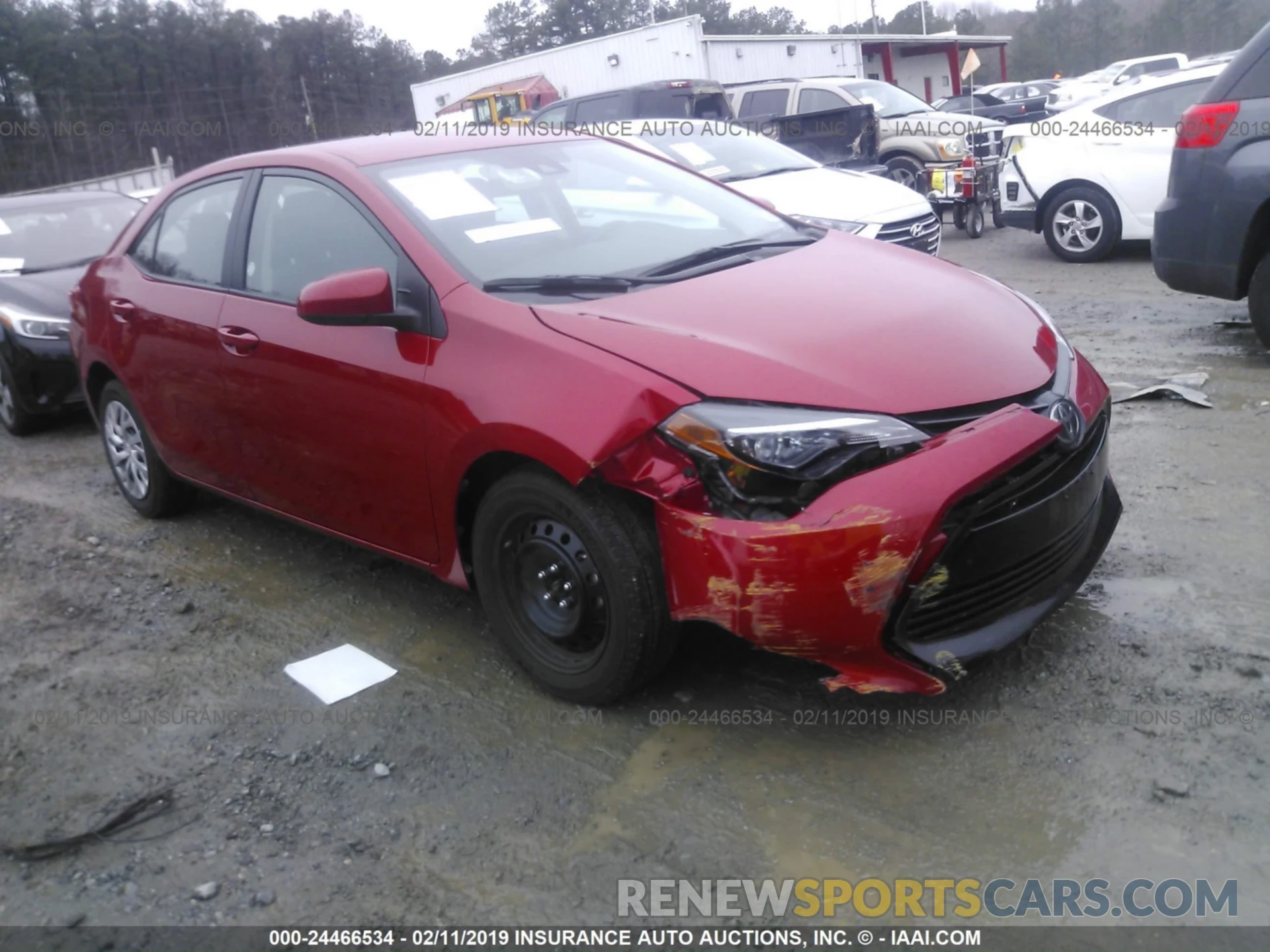 1 Photograph of a damaged car 2T1BURHE2KC145082 TOYOTA COROLLA 2019