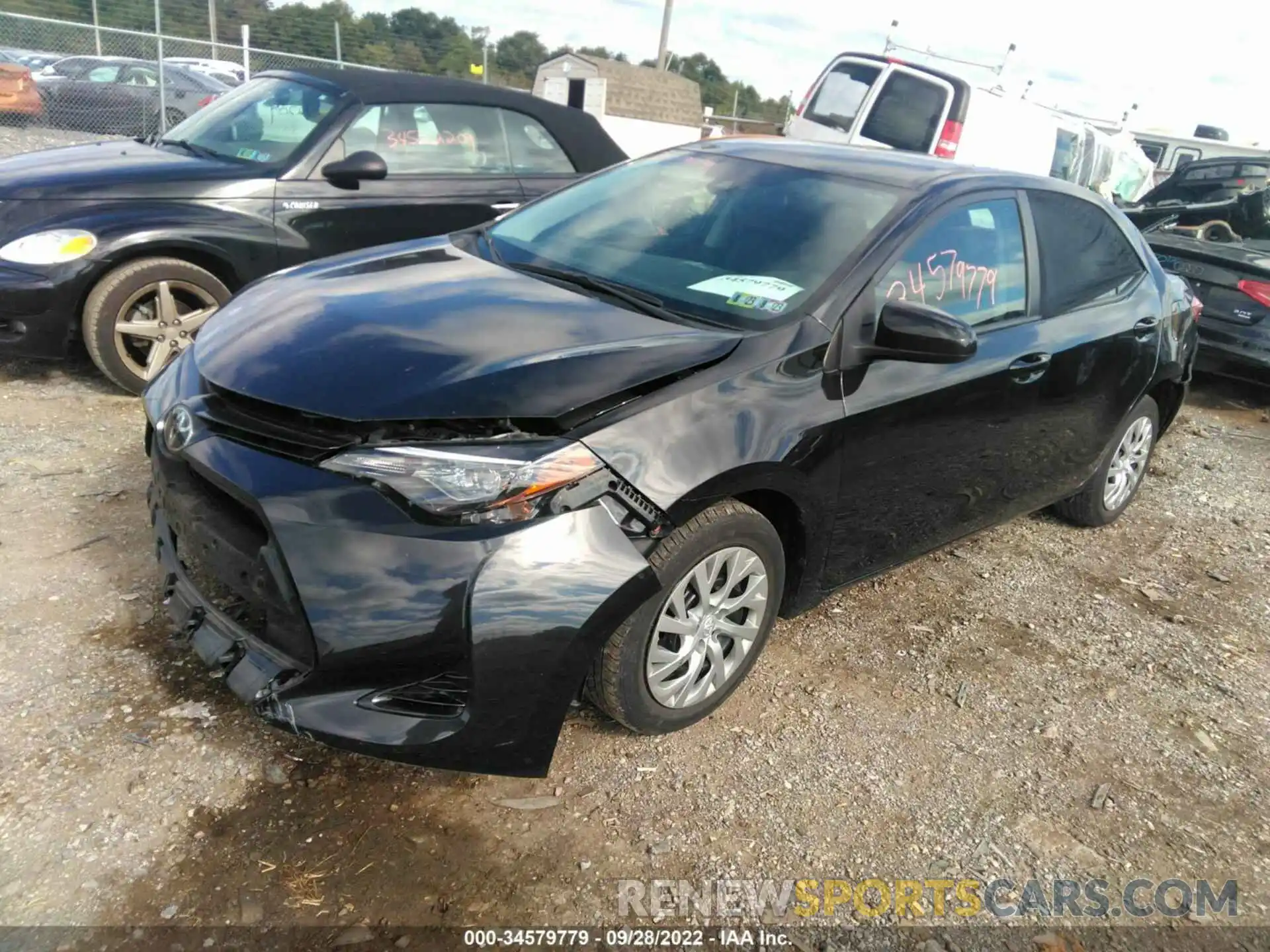 2 Photograph of a damaged car 2T1BURHE2KC145213 TOYOTA COROLLA 2019