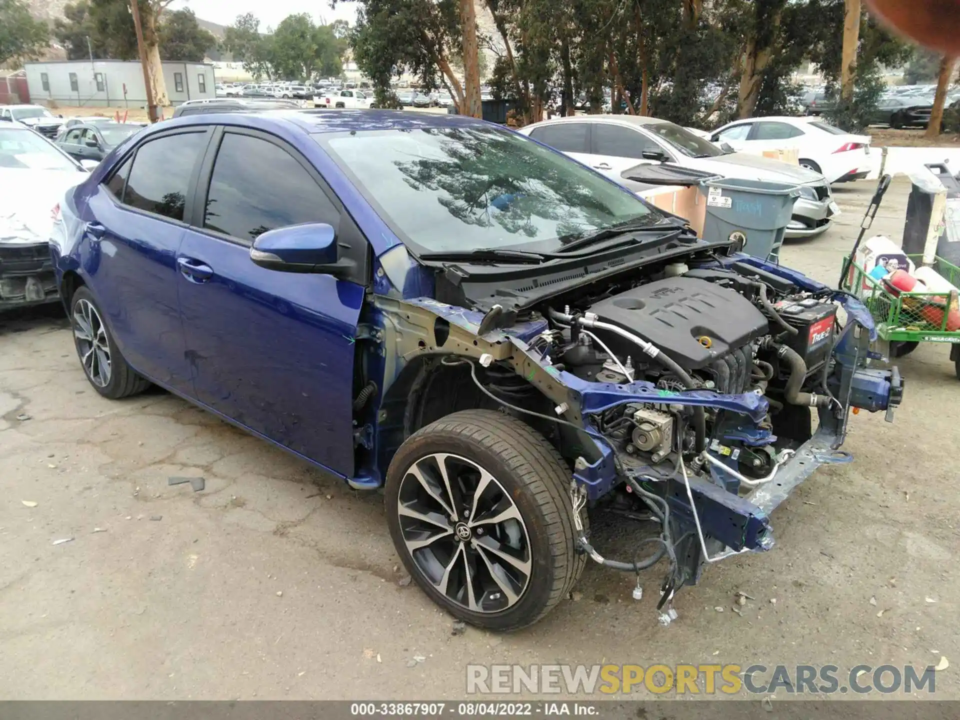 1 Photograph of a damaged car 2T1BURHE2KC145227 TOYOTA COROLLA 2019