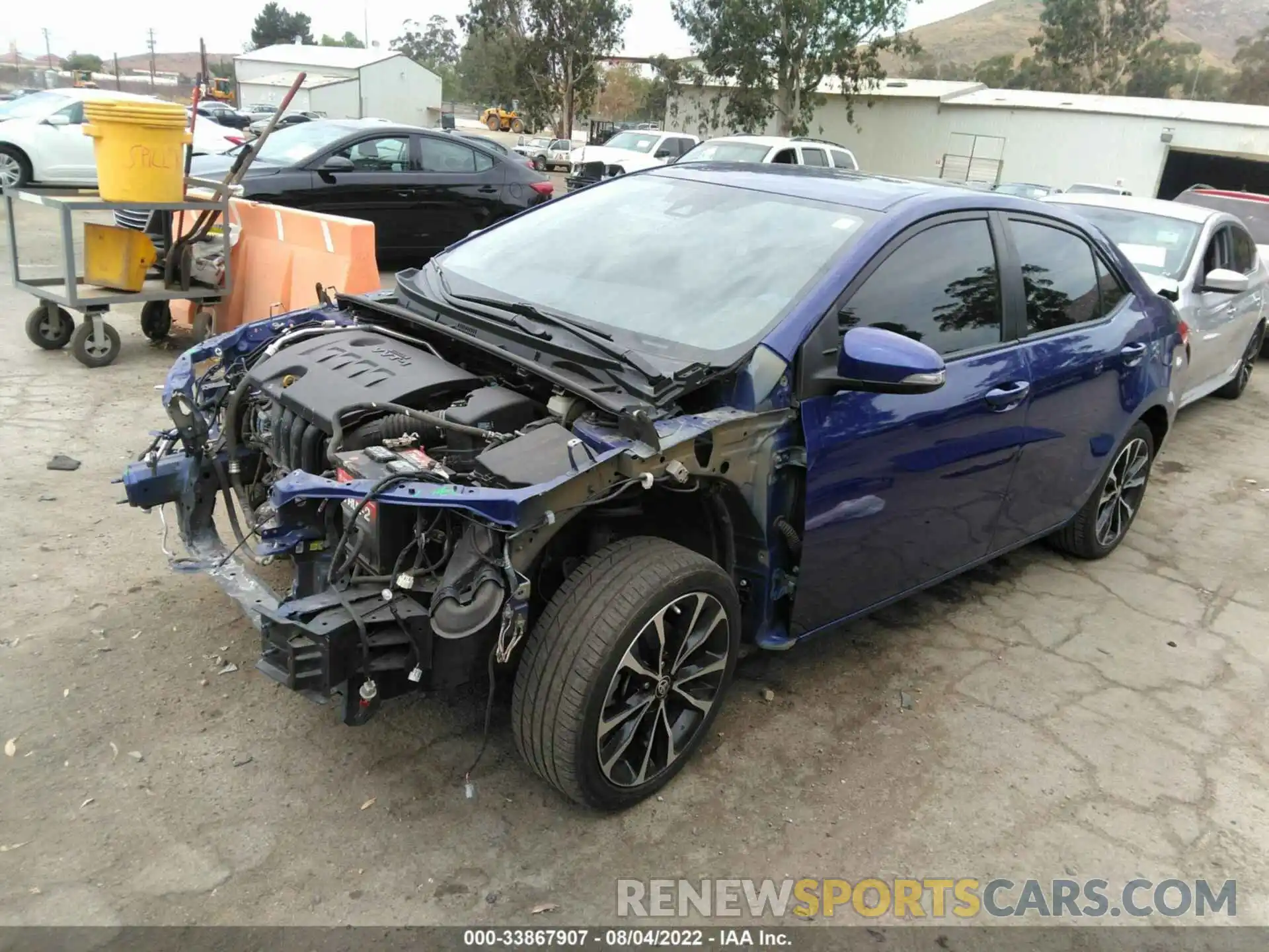 2 Photograph of a damaged car 2T1BURHE2KC145227 TOYOTA COROLLA 2019