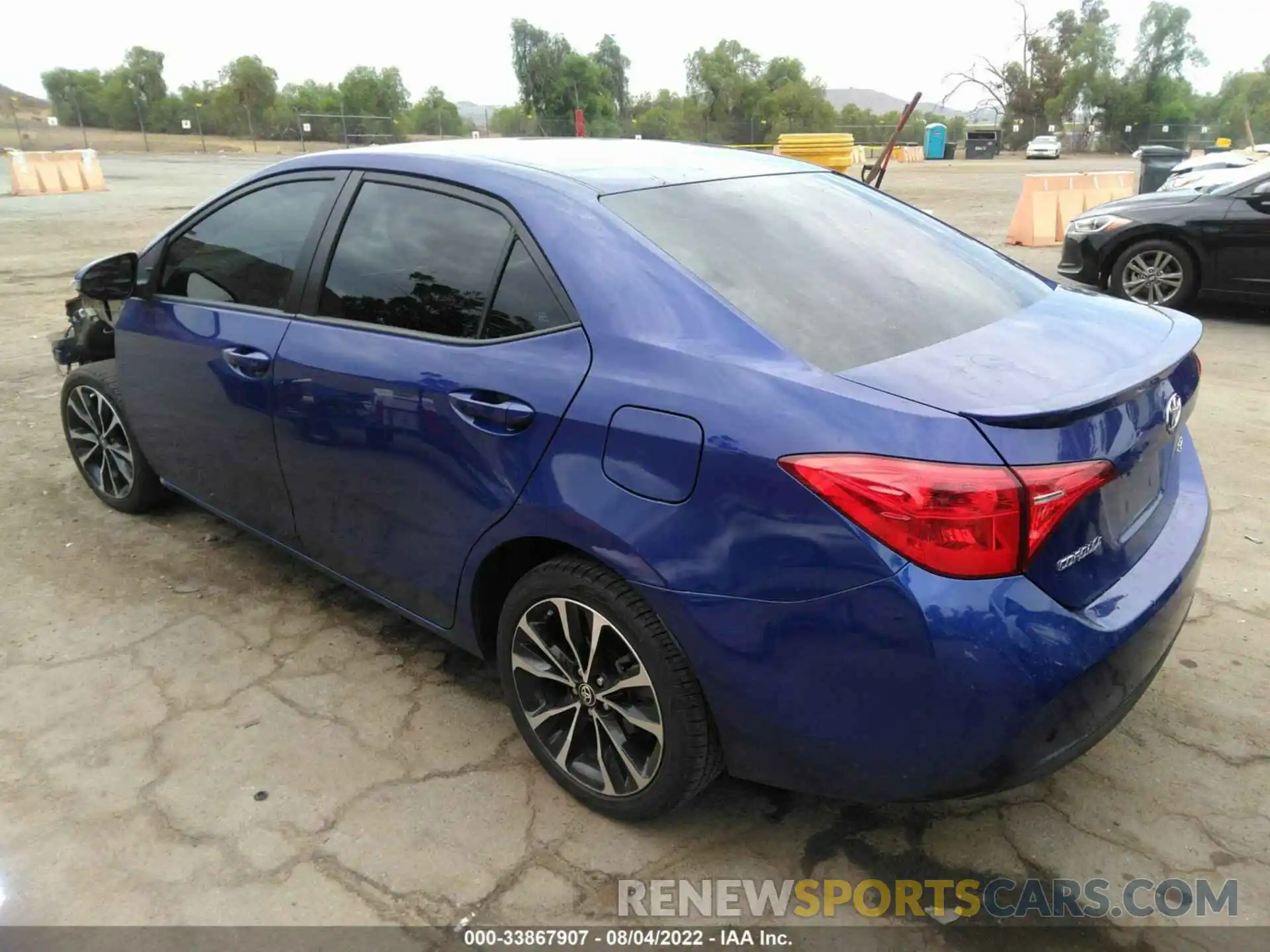 3 Photograph of a damaged car 2T1BURHE2KC145227 TOYOTA COROLLA 2019