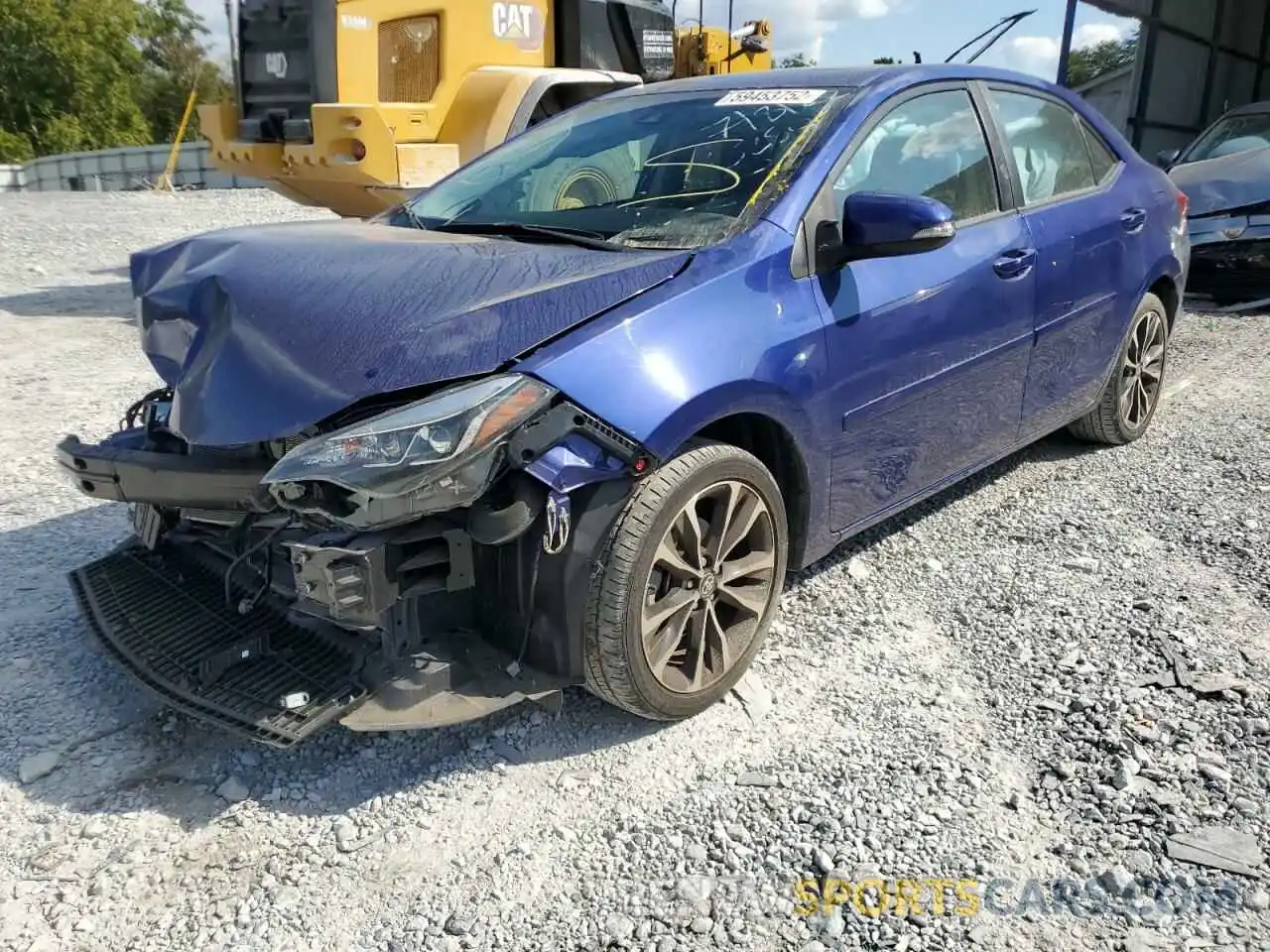 2 Photograph of a damaged car 2T1BURHE2KC146250 TOYOTA COROLLA 2019