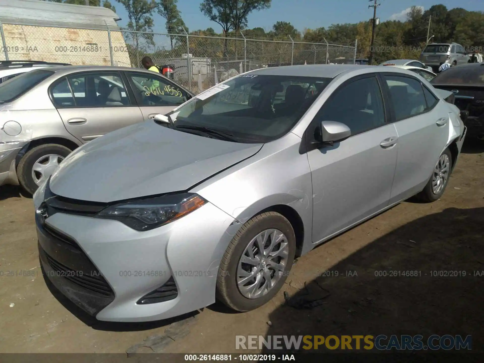 2 Photograph of a damaged car 2T1BURHE2KC146765 TOYOTA COROLLA 2019