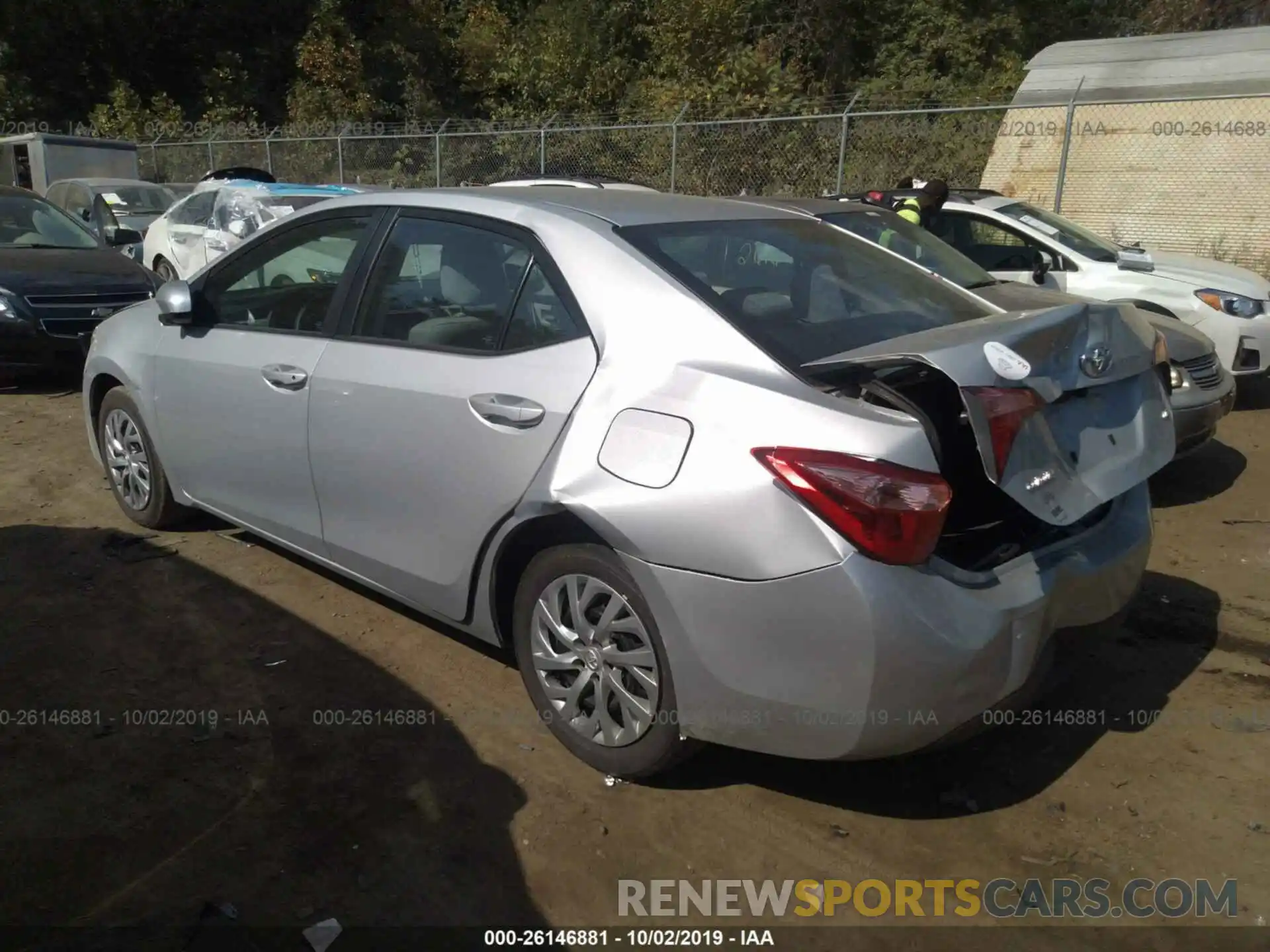 3 Photograph of a damaged car 2T1BURHE2KC146765 TOYOTA COROLLA 2019