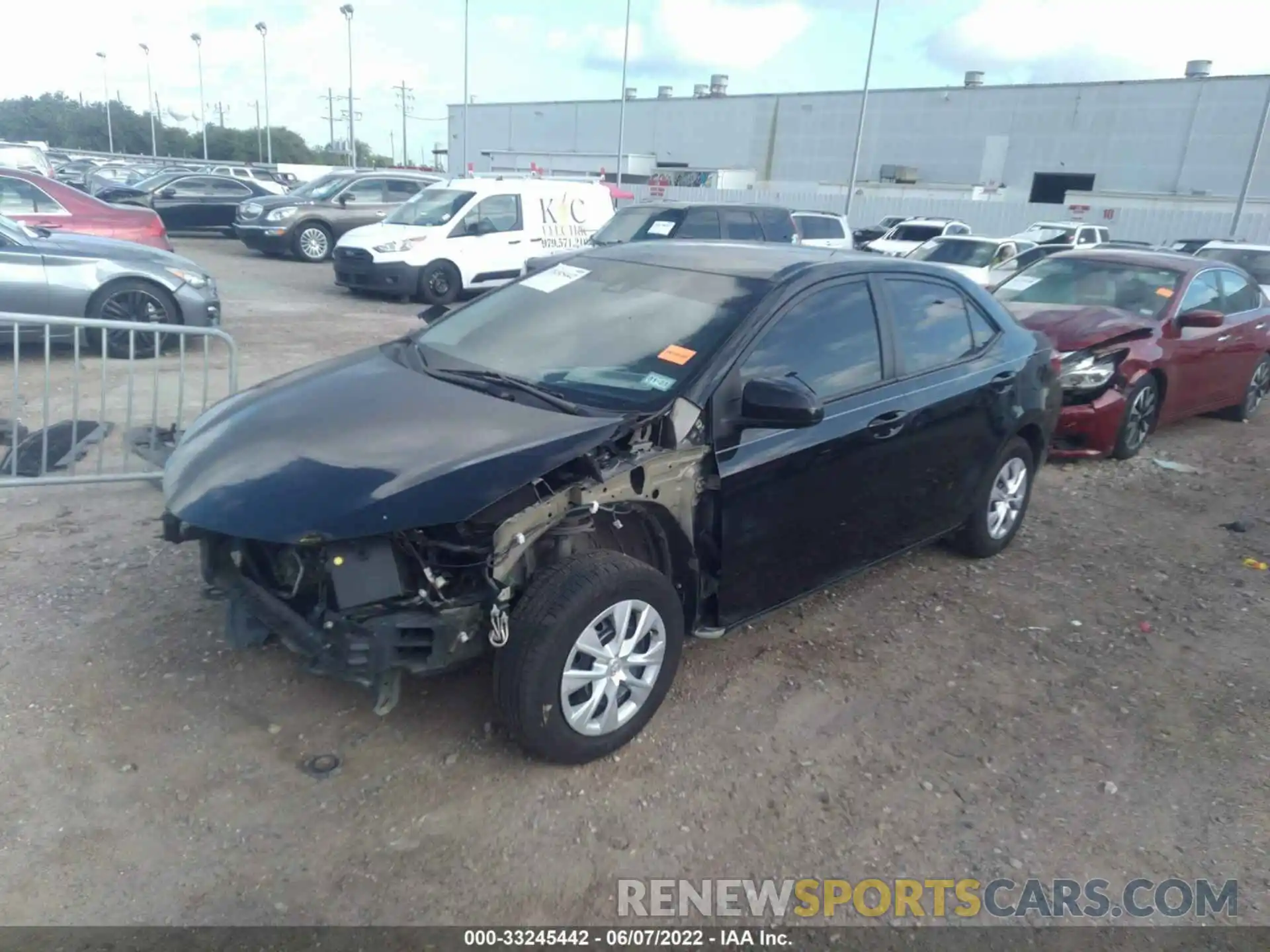 2 Photograph of a damaged car 2T1BURHE2KC147219 TOYOTA COROLLA 2019