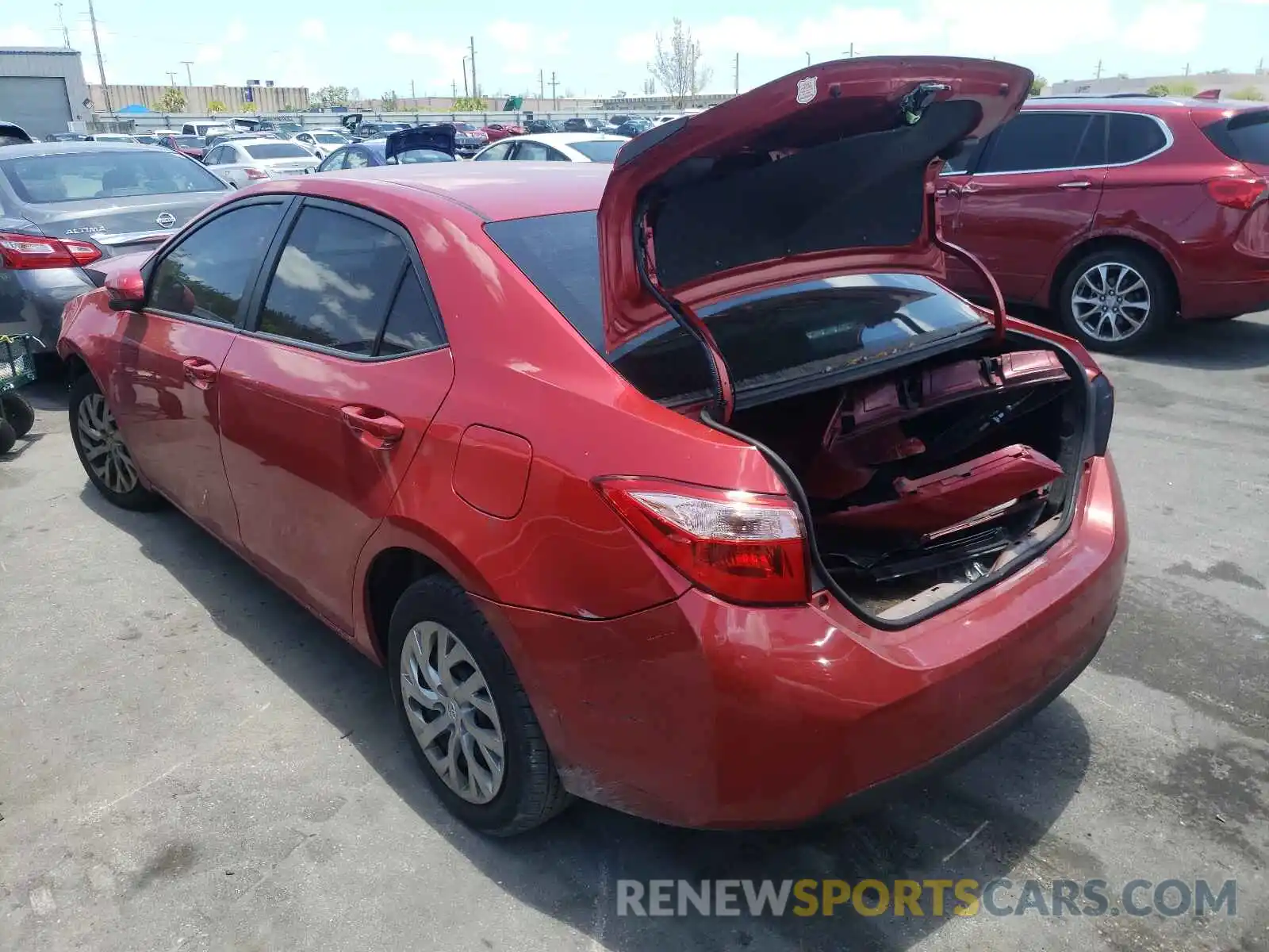 3 Photograph of a damaged car 2T1BURHE2KC147446 TOYOTA COROLLA 2019