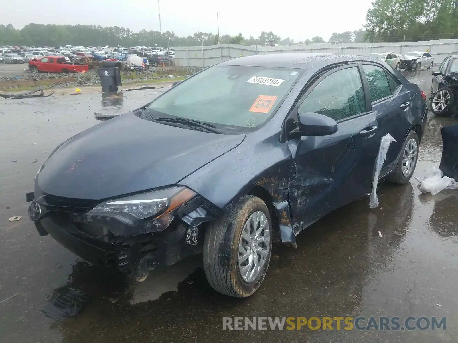 2 Photograph of a damaged car 2T1BURHE2KC147494 TOYOTA COROLLA 2019