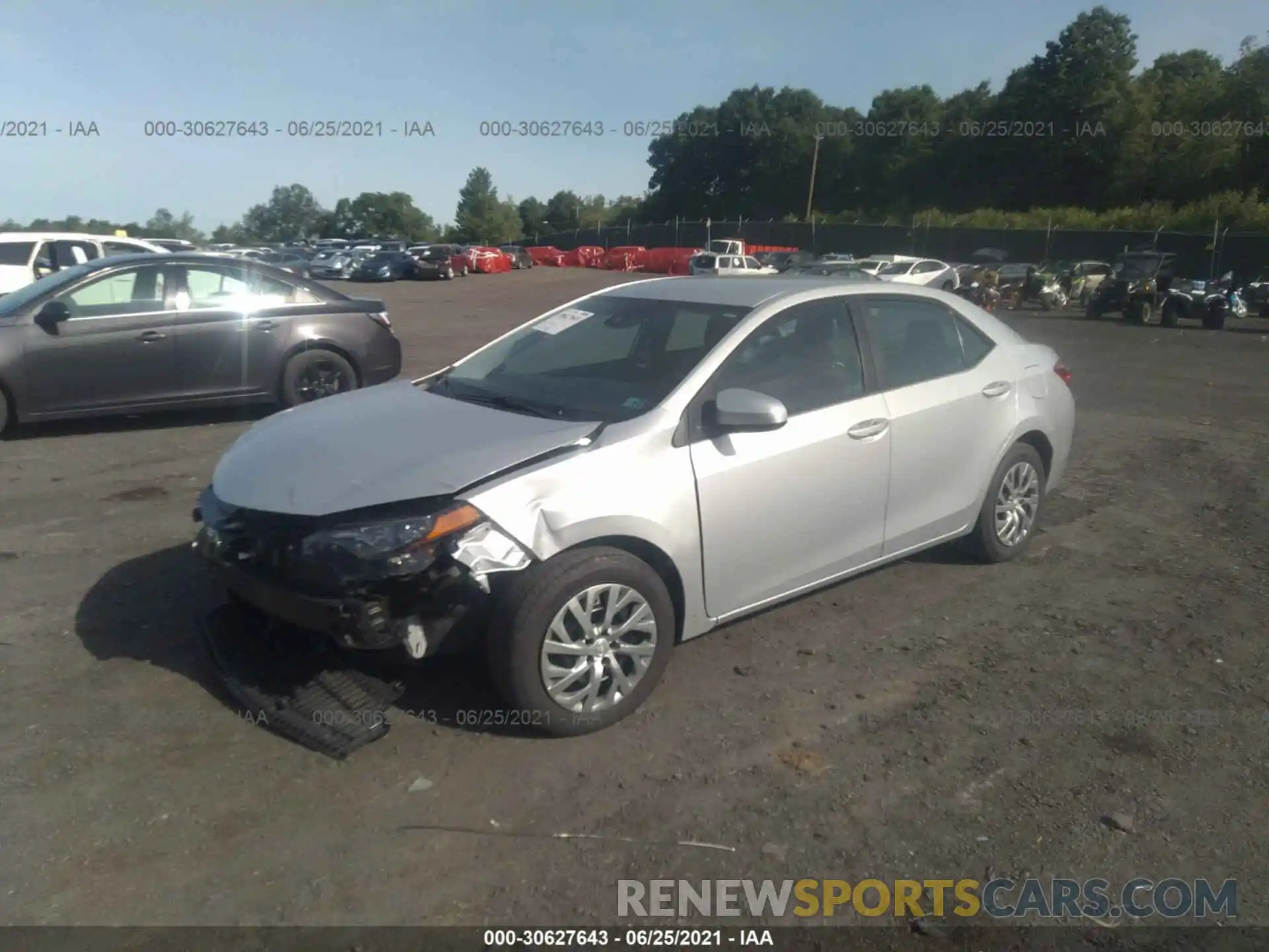 2 Photograph of a damaged car 2T1BURHE2KC149259 TOYOTA COROLLA 2019