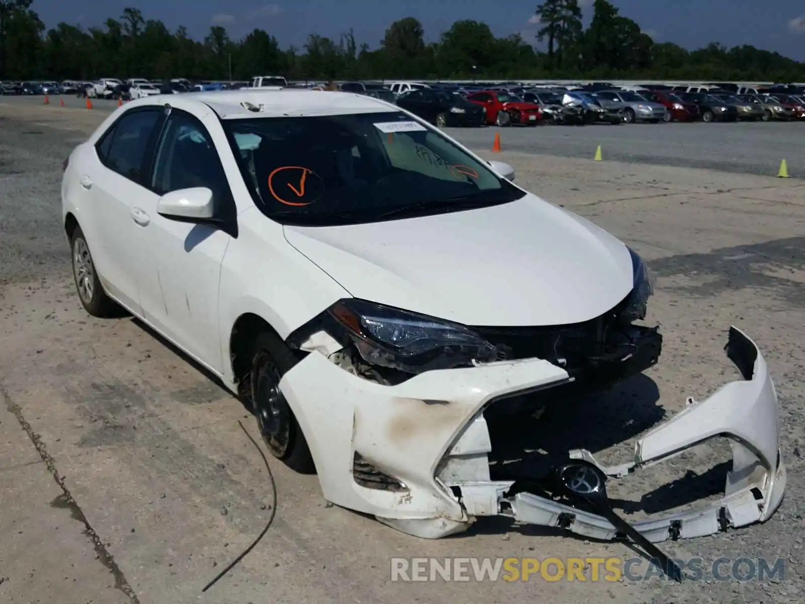 1 Photograph of a damaged car 2T1BURHE2KC149388 TOYOTA COROLLA 2019