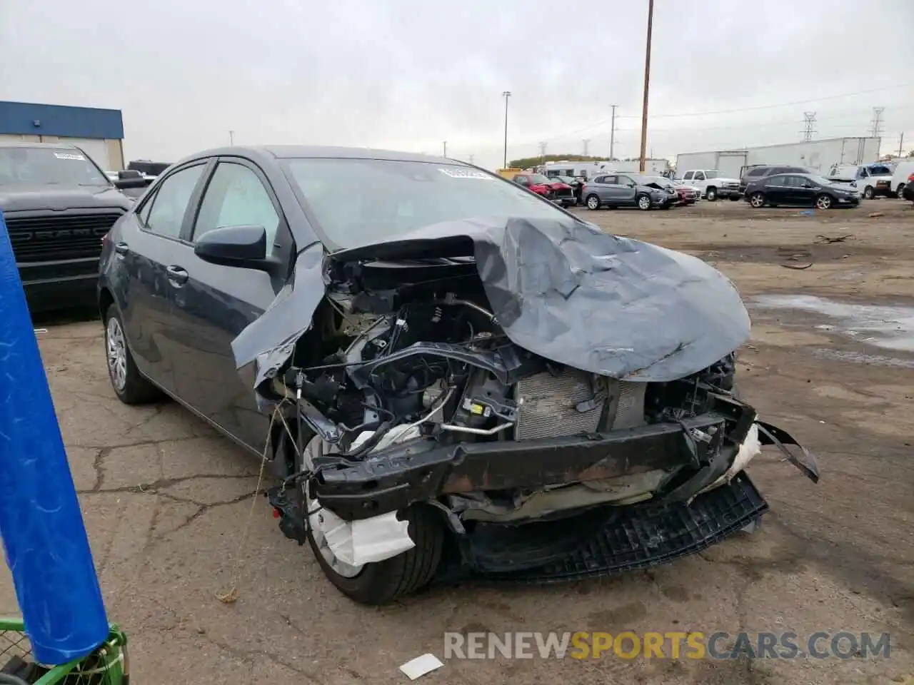 1 Photograph of a damaged car 2T1BURHE2KC149584 TOYOTA COROLLA 2019