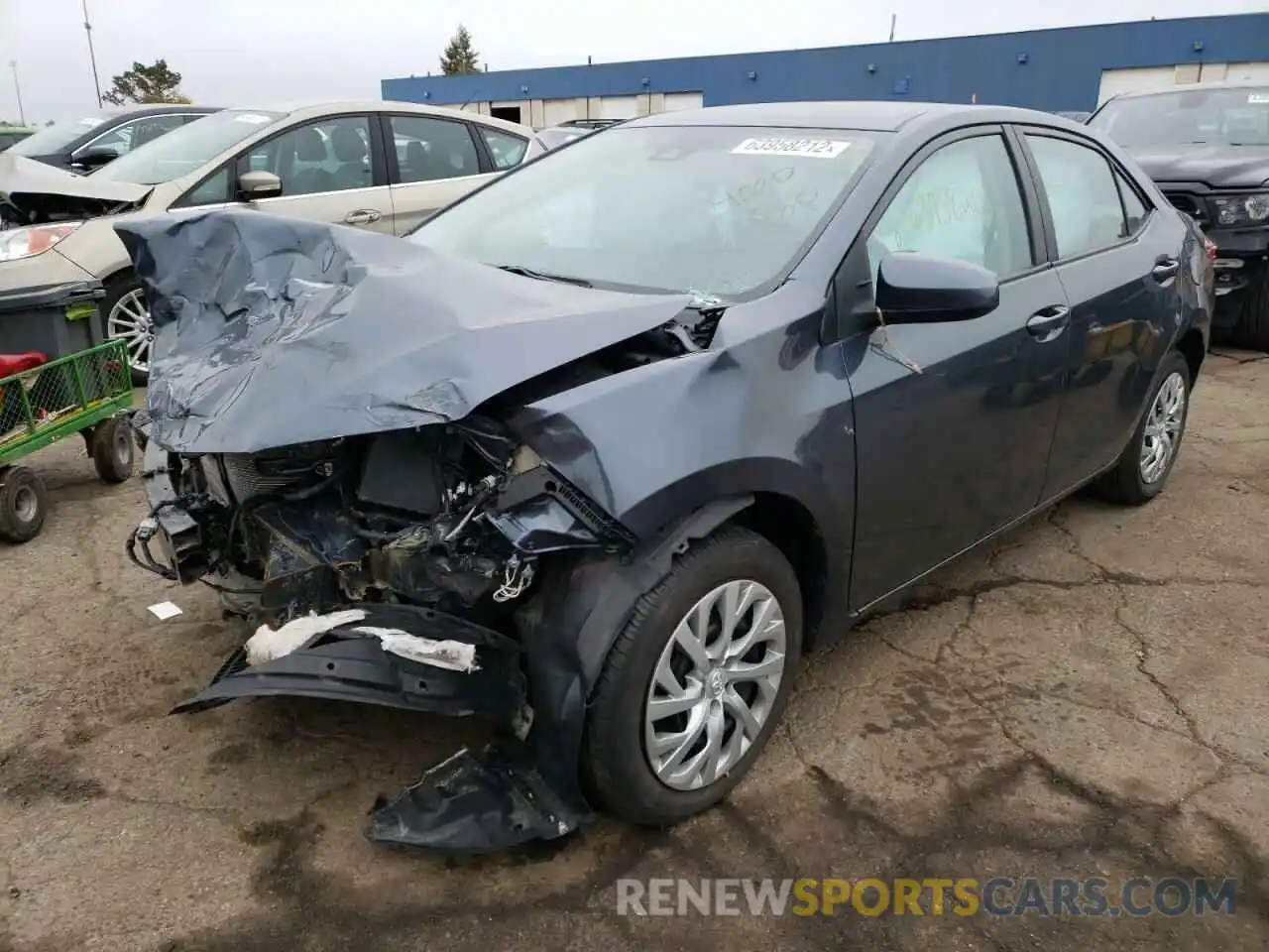 2 Photograph of a damaged car 2T1BURHE2KC149584 TOYOTA COROLLA 2019