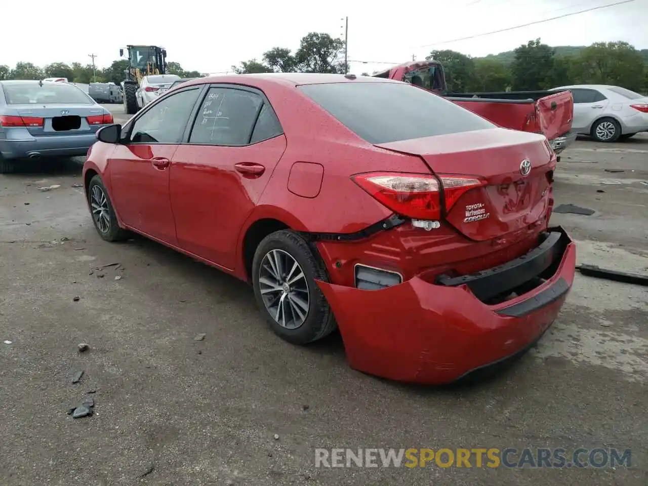 3 Photograph of a damaged car 2T1BURHE2KC151125 TOYOTA COROLLA 2019