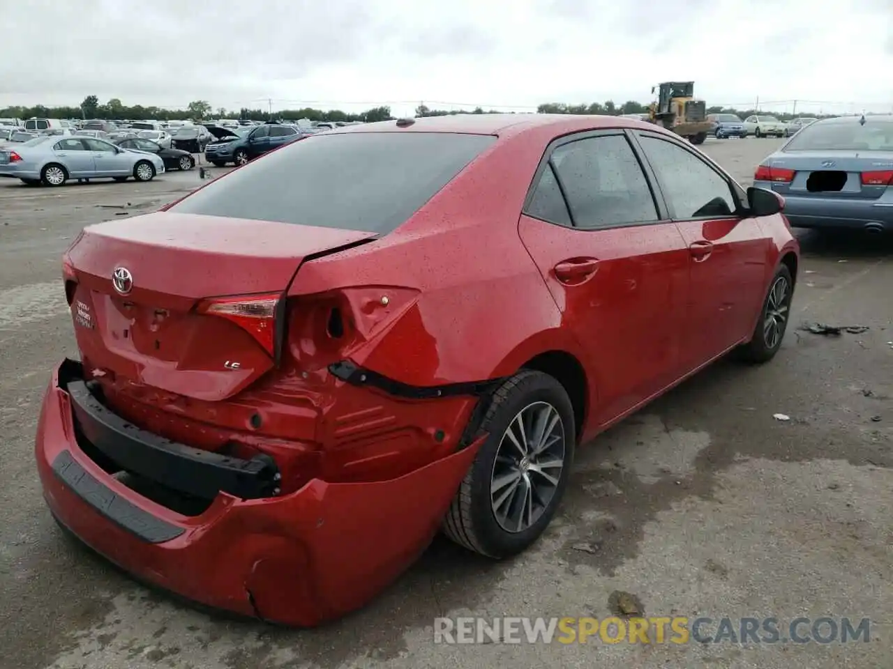 4 Photograph of a damaged car 2T1BURHE2KC151125 TOYOTA COROLLA 2019