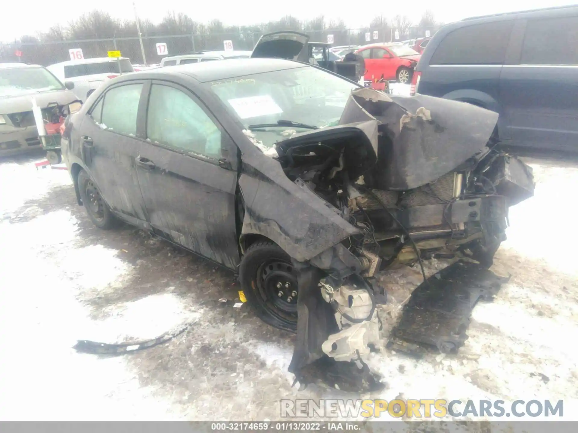 1 Photograph of a damaged car 2T1BURHE2KC151576 TOYOTA COROLLA 2019