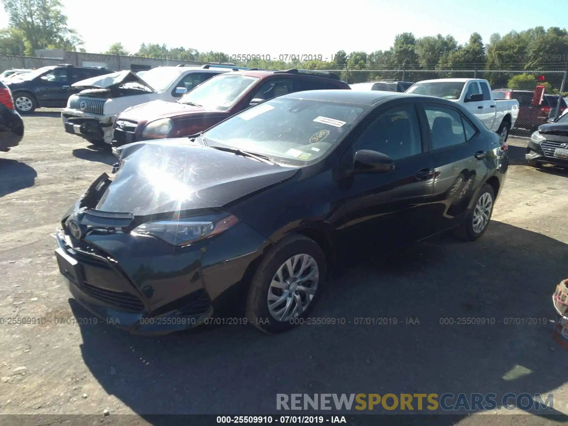 2 Photograph of a damaged car 2T1BURHE2KC152100 TOYOTA COROLLA 2019