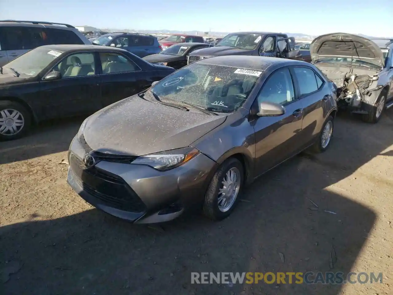 2 Photograph of a damaged car 2T1BURHE2KC153960 TOYOTA COROLLA 2019