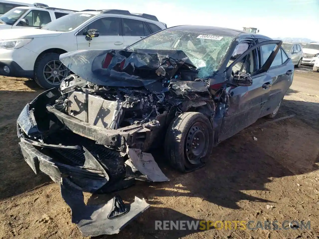 2 Photograph of a damaged car 2T1BURHE2KC153991 TOYOTA COROLLA 2019