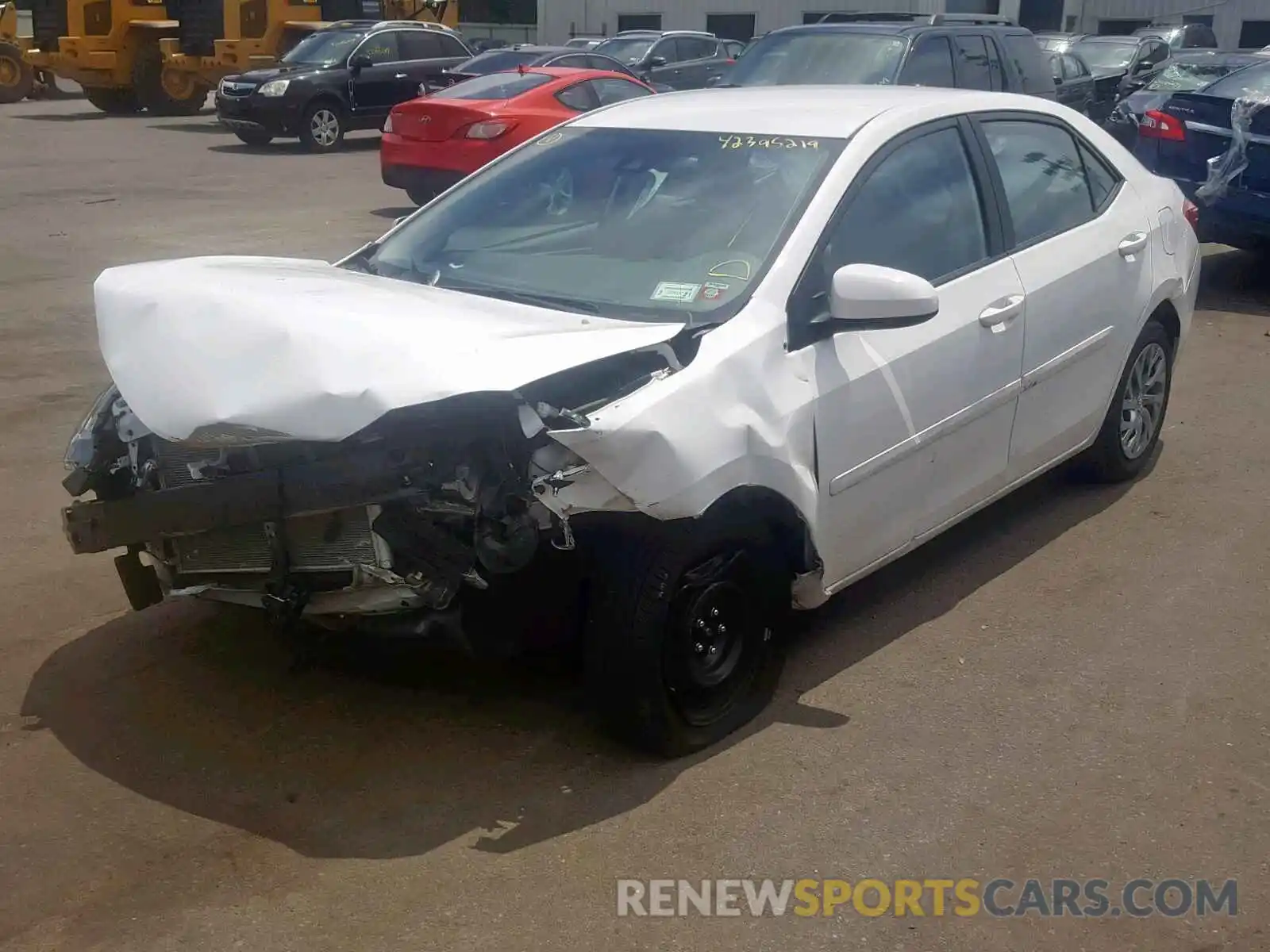 2 Photograph of a damaged car 2T1BURHE2KC154025 TOYOTA COROLLA 2019