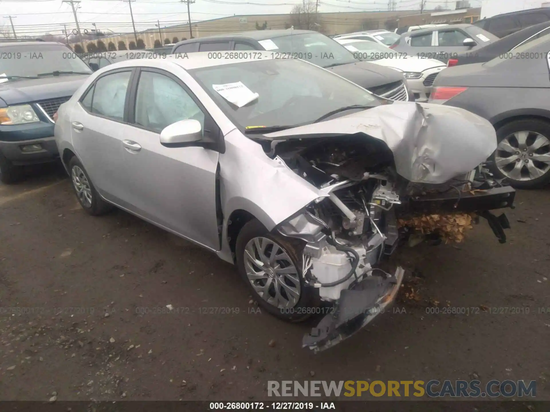 1 Photograph of a damaged car 2T1BURHE2KC154056 TOYOTA COROLLA 2019