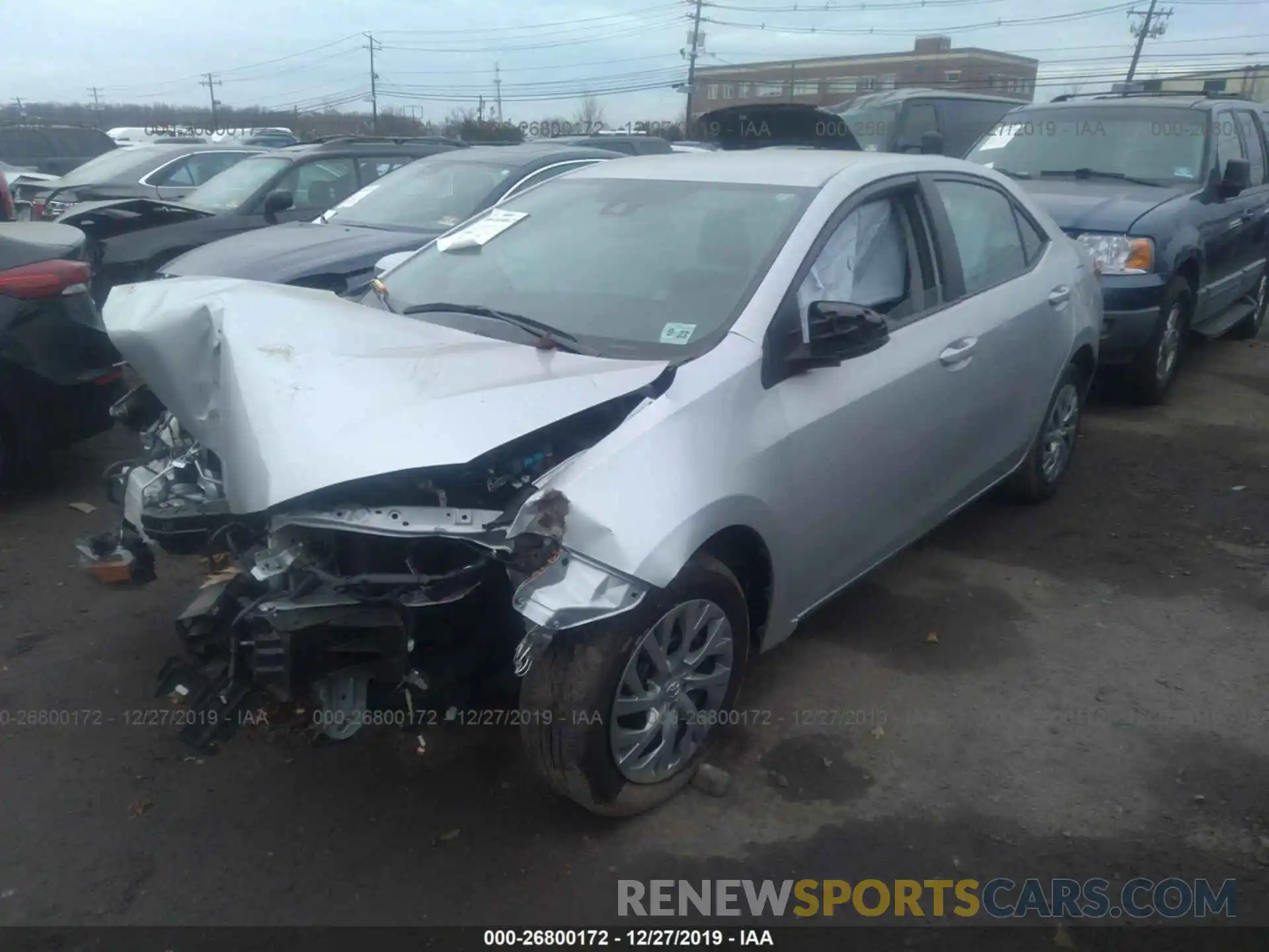 2 Фотография поврежденного автомобиля 2T1BURHE2KC154056 TOYOTA COROLLA 2019