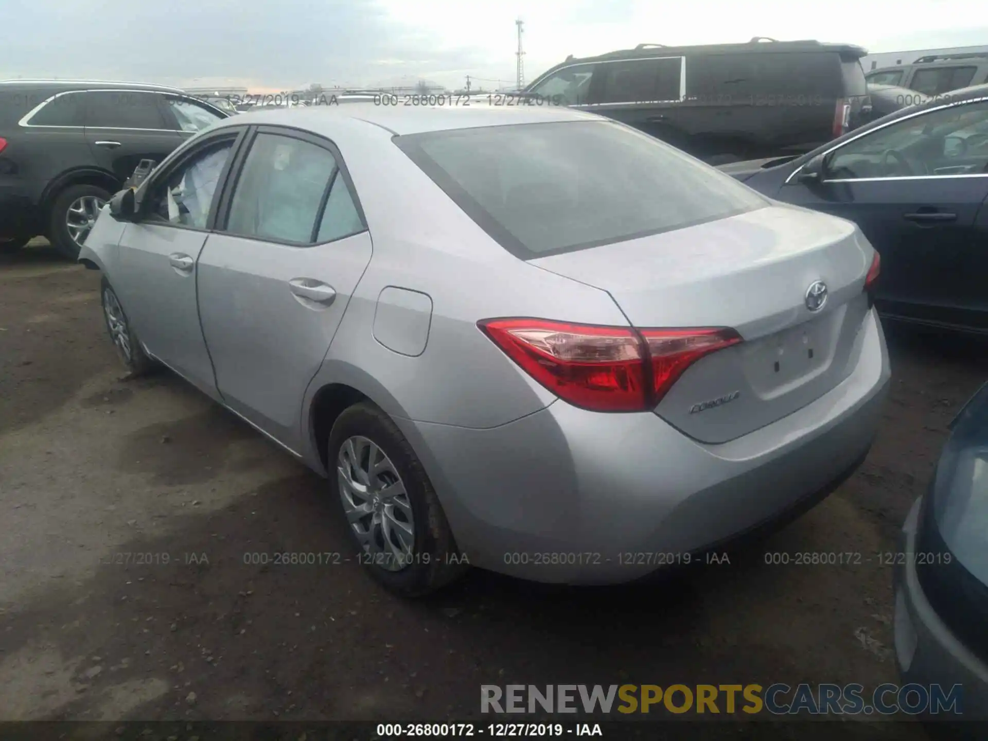 3 Photograph of a damaged car 2T1BURHE2KC154056 TOYOTA COROLLA 2019