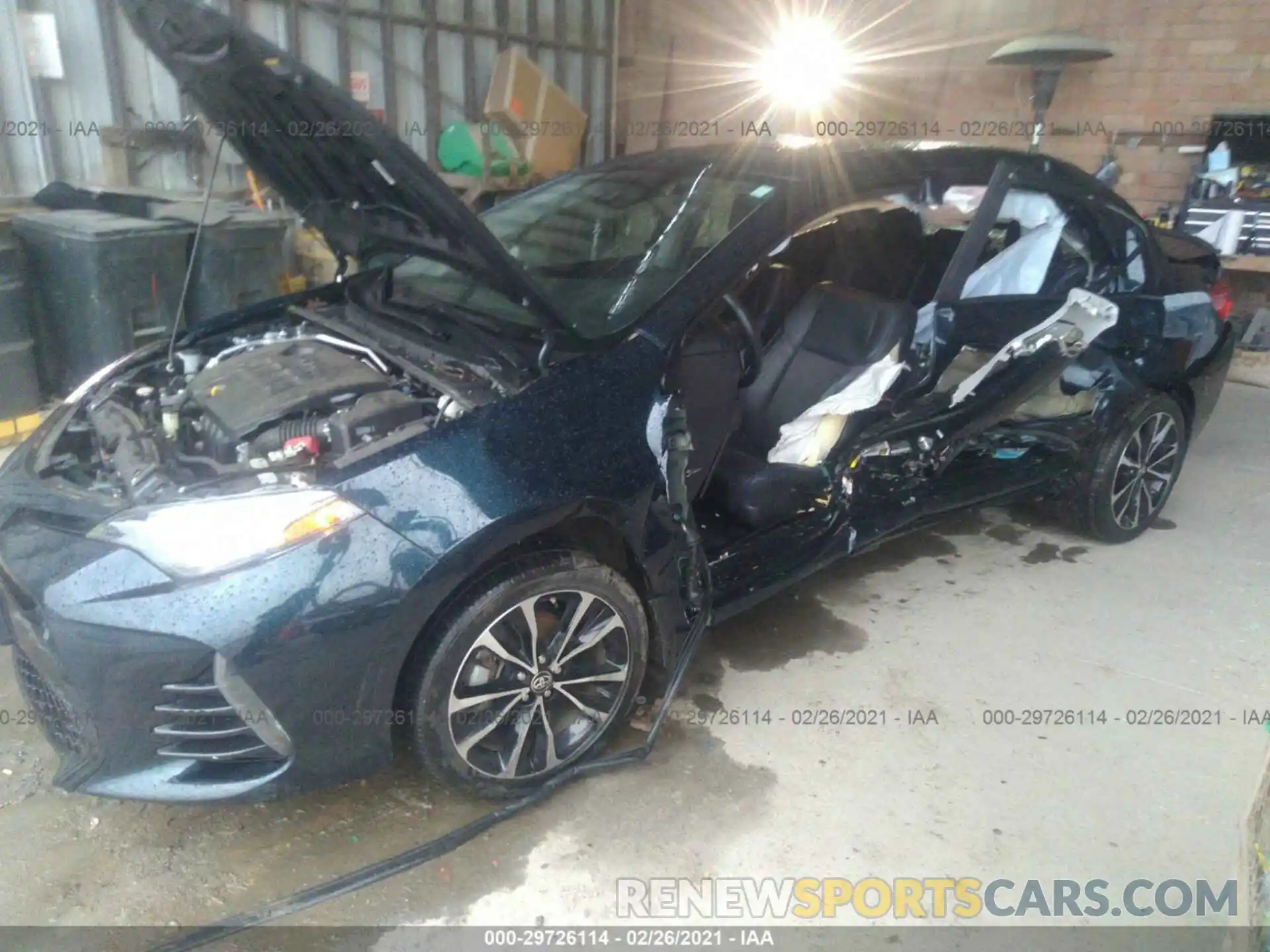 2 Photograph of a damaged car 2T1BURHE2KC154235 TOYOTA COROLLA 2019