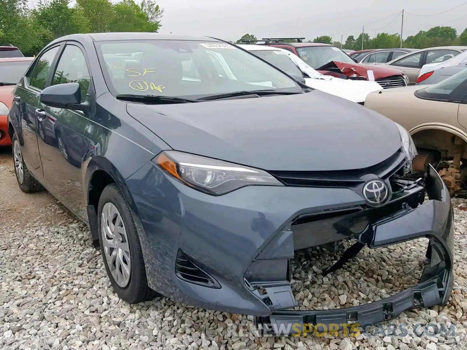 1 Photograph of a damaged car 2T1BURHE2KC154610 TOYOTA COROLLA 2019