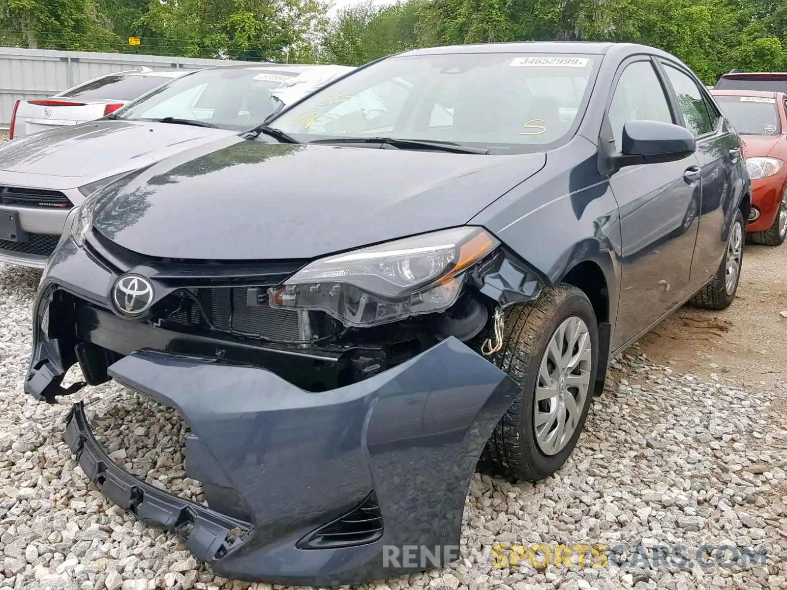 2 Photograph of a damaged car 2T1BURHE2KC154610 TOYOTA COROLLA 2019