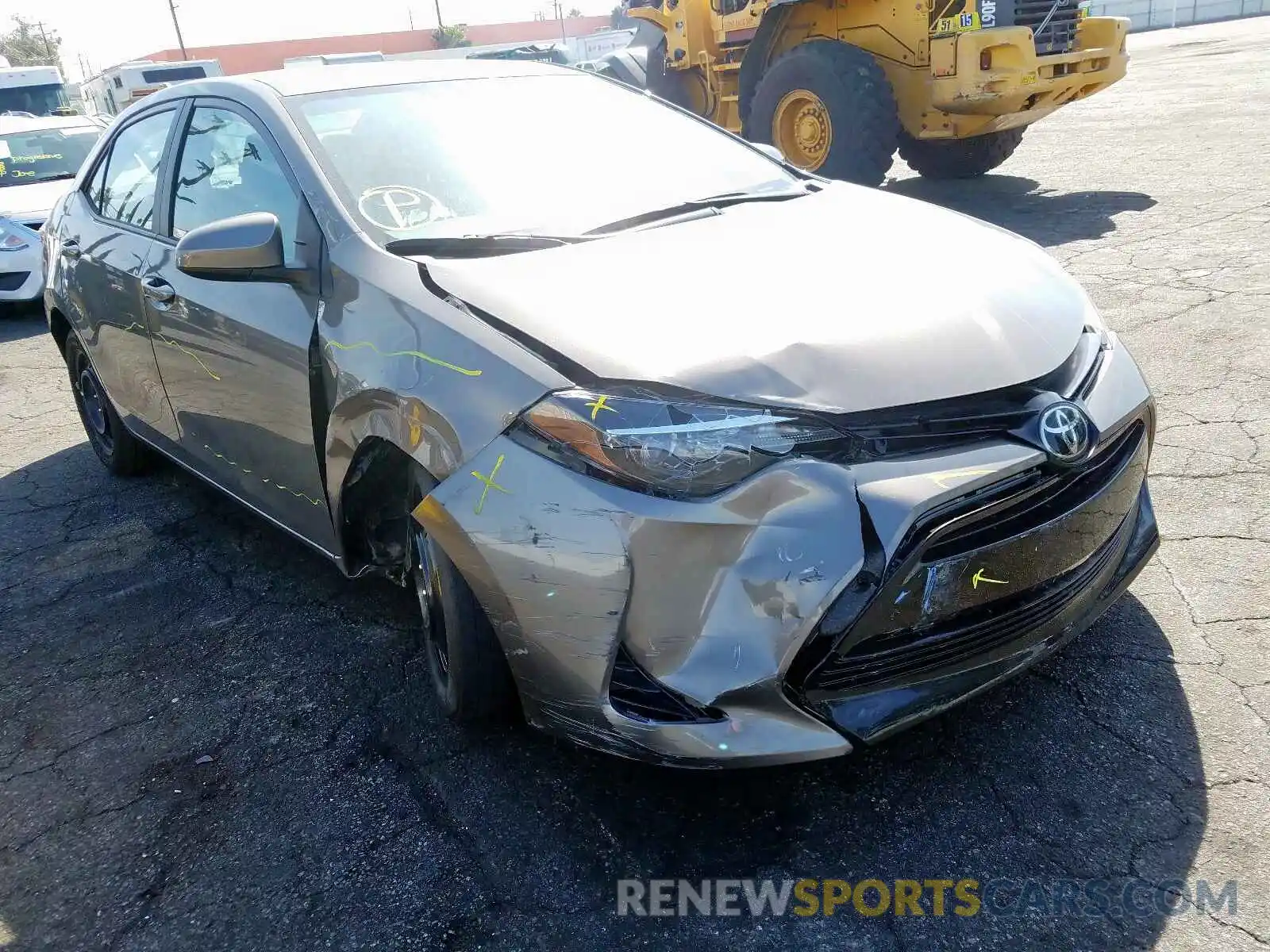 1 Photograph of a damaged car 2T1BURHE2KC155191 TOYOTA COROLLA 2019