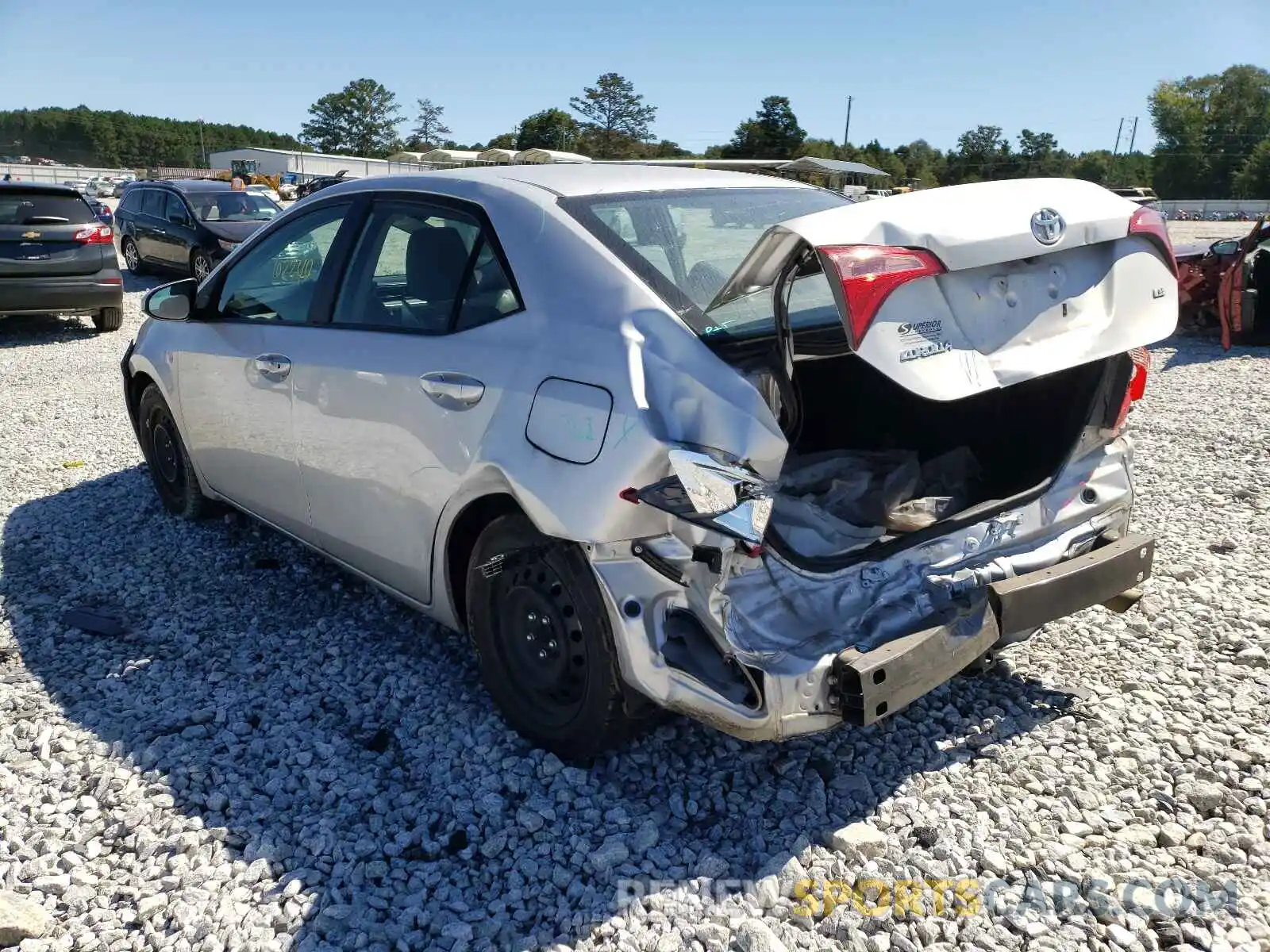 3 Photograph of a damaged car 2T1BURHE2KC156003 TOYOTA COROLLA 2019