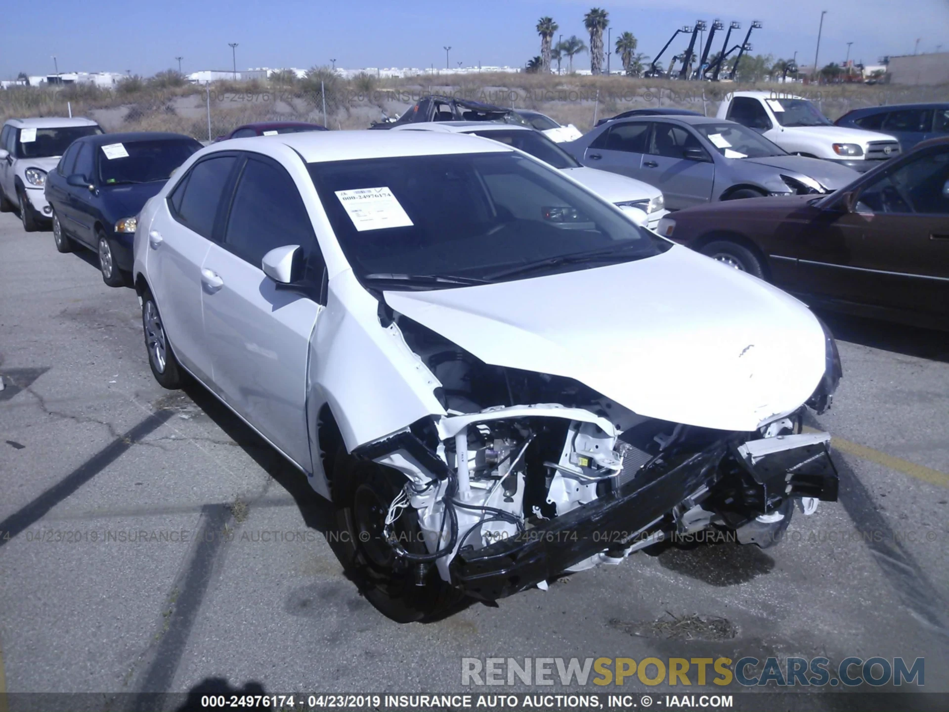 1 Photograph of a damaged car 2T1BURHE2KC156163 TOYOTA COROLLA 2019