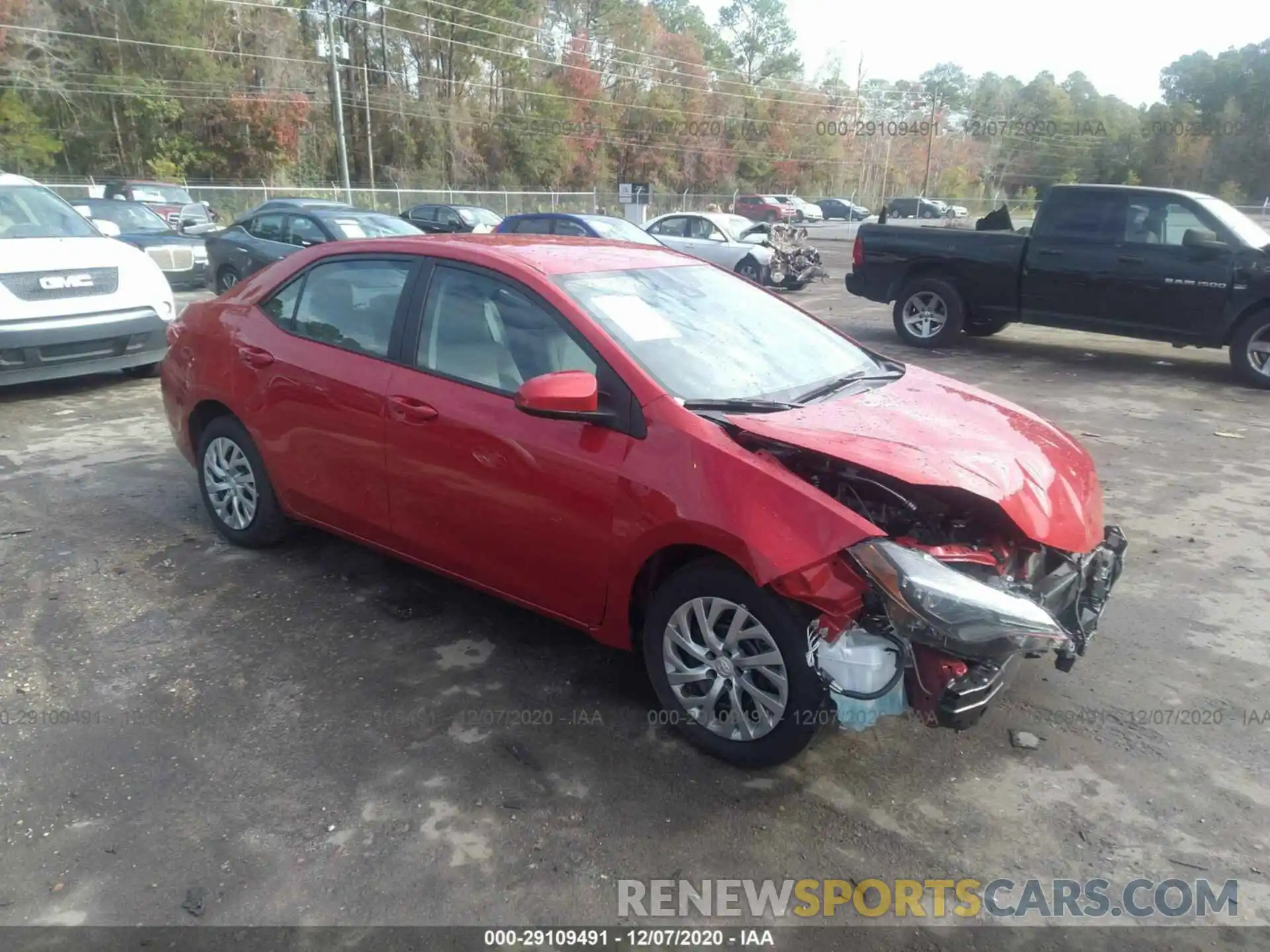 1 Photograph of a damaged car 2T1BURHE2KC156731 TOYOTA COROLLA 2019