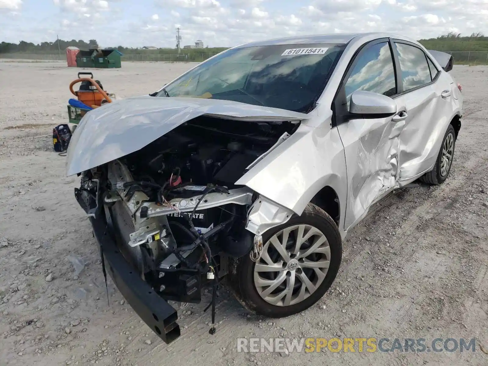 2 Photograph of a damaged car 2T1BURHE2KC156843 TOYOTA COROLLA 2019