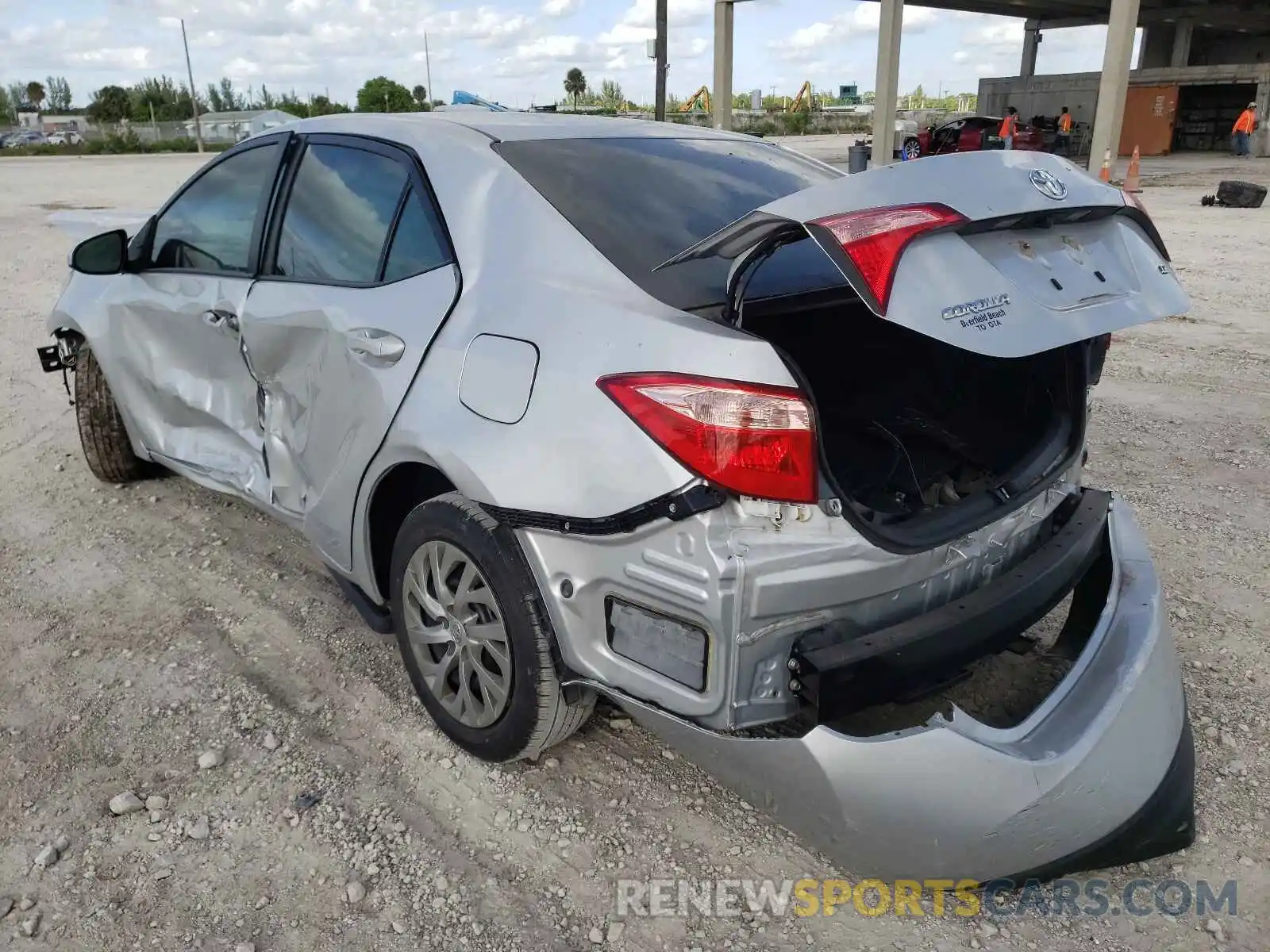 3 Photograph of a damaged car 2T1BURHE2KC156843 TOYOTA COROLLA 2019