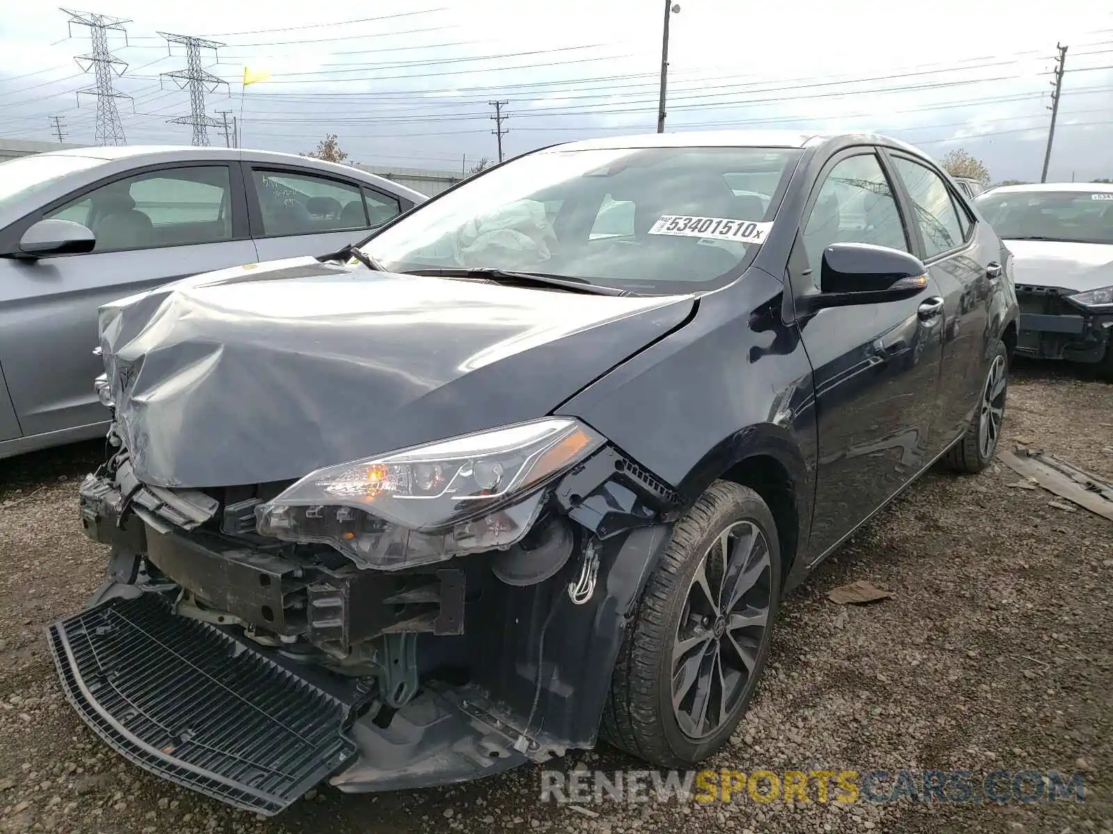 2 Photograph of a damaged car 2T1BURHE2KC157006 TOYOTA COROLLA 2019