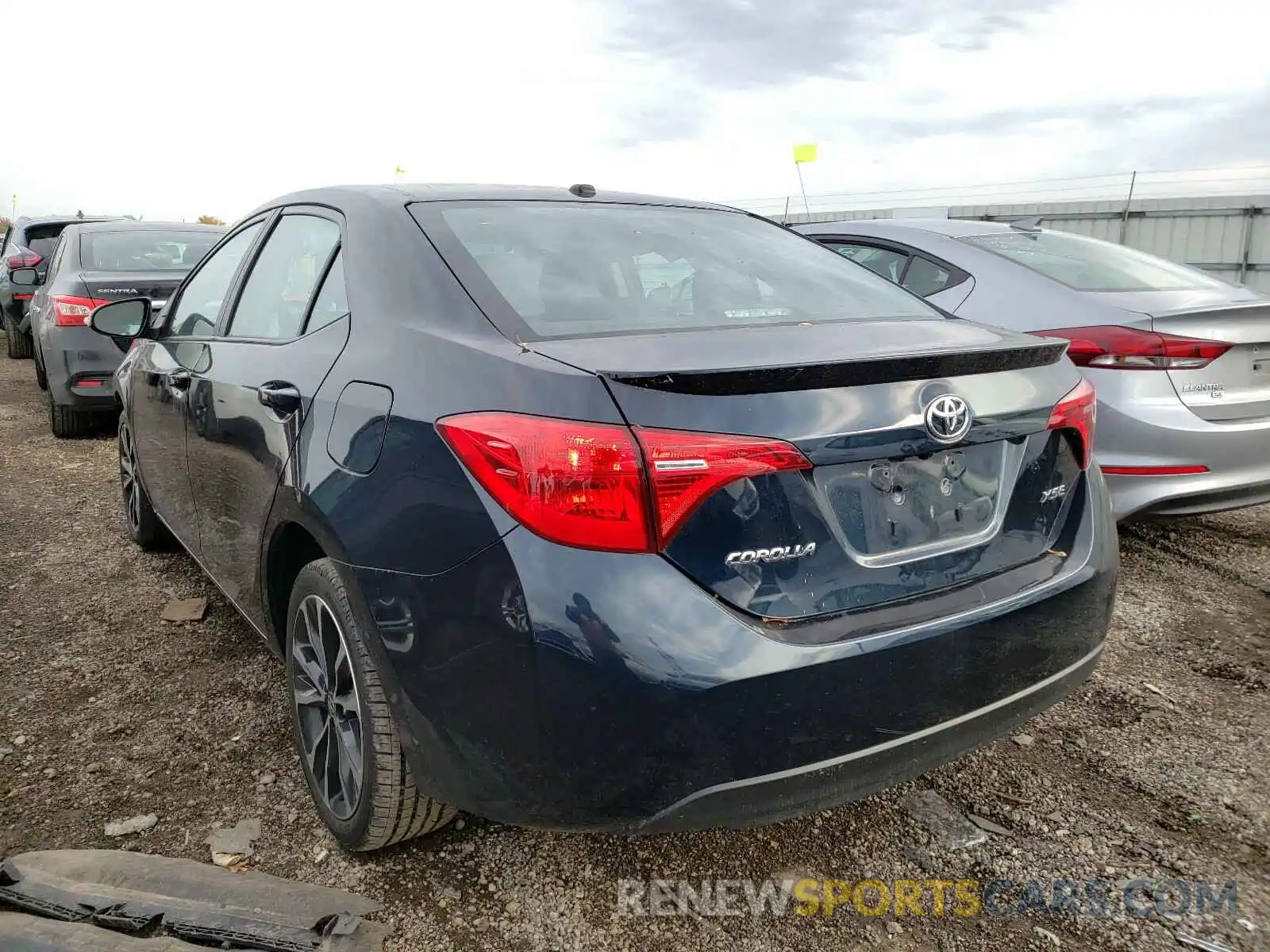 3 Photograph of a damaged car 2T1BURHE2KC157006 TOYOTA COROLLA 2019