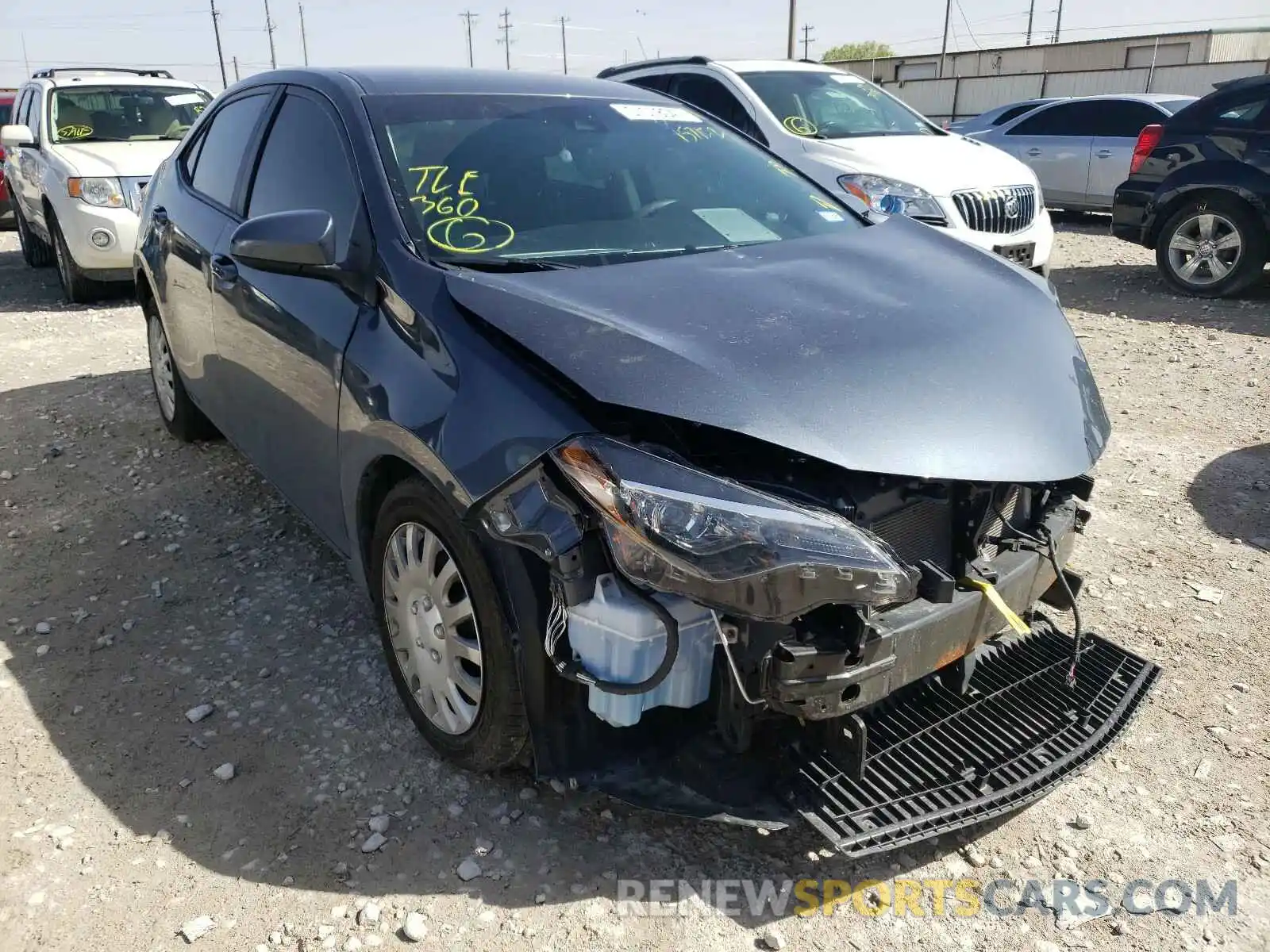 1 Photograph of a damaged car 2T1BURHE2KC157152 TOYOTA COROLLA 2019