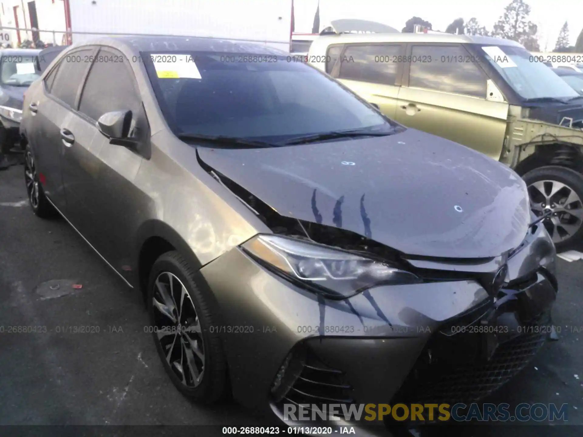 1 Photograph of a damaged car 2T1BURHE2KC157961 TOYOTA COROLLA 2019